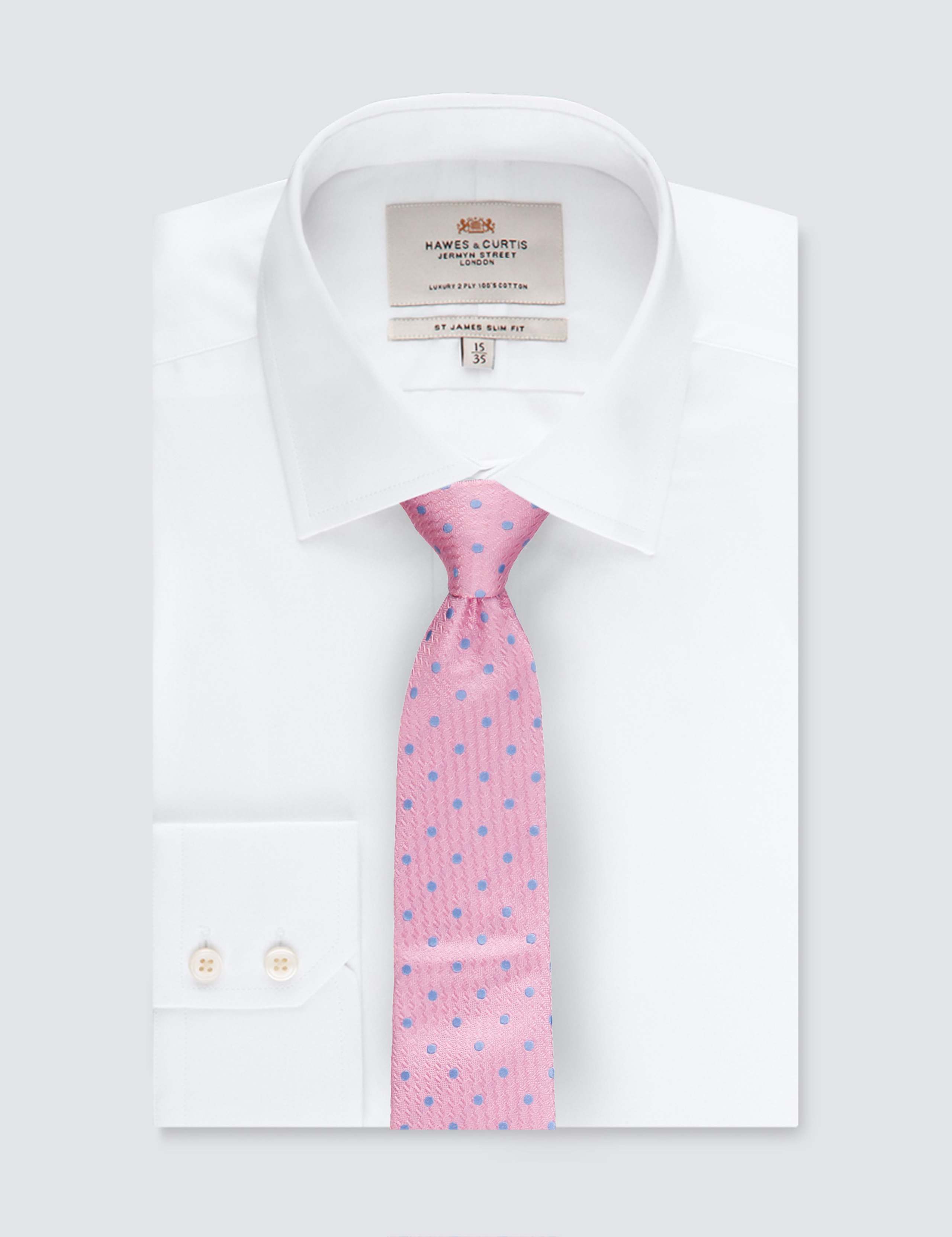 Polka Dot Pure Silk Tie 2 of 3