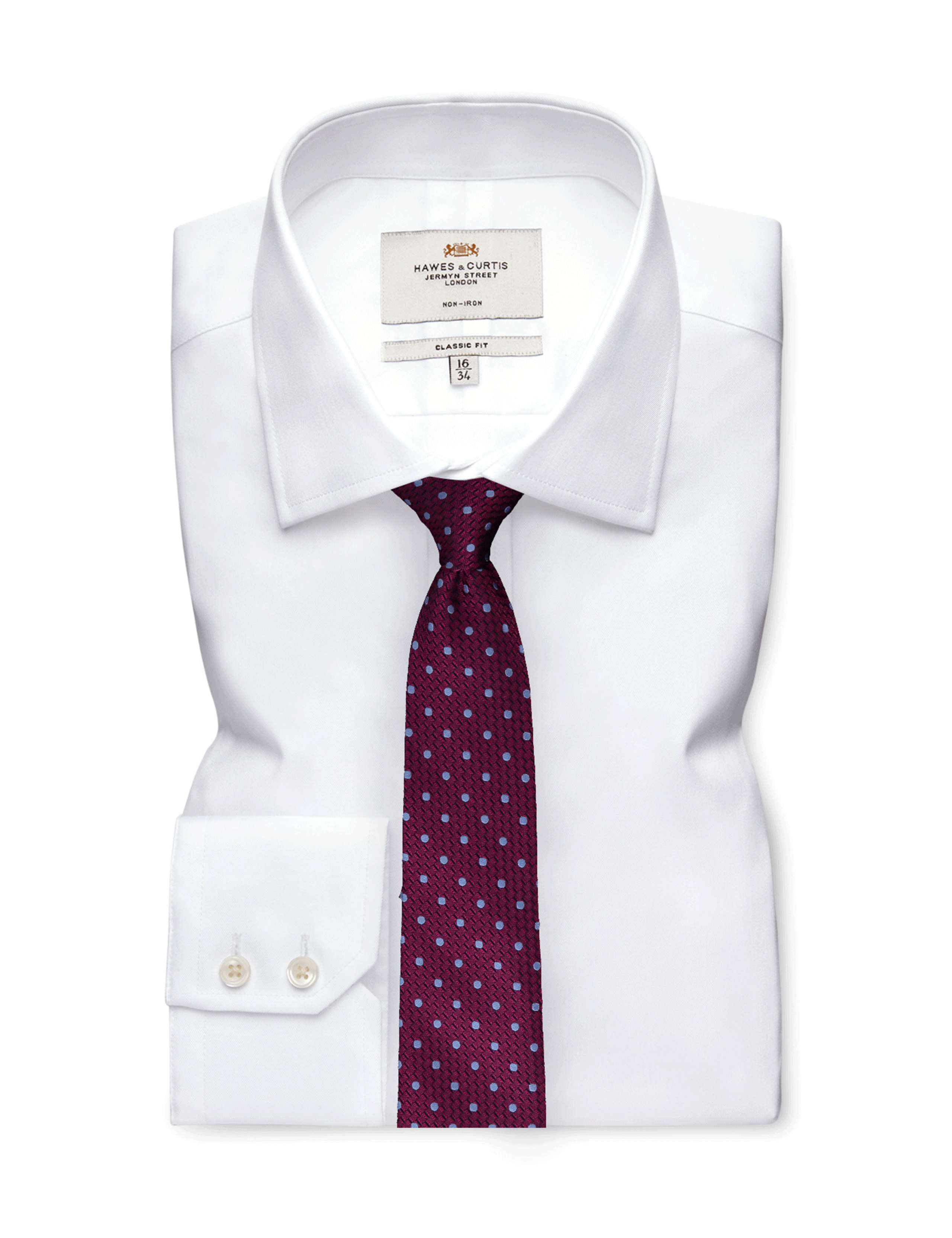 Polka Dot Pure Silk Tie 2 of 3