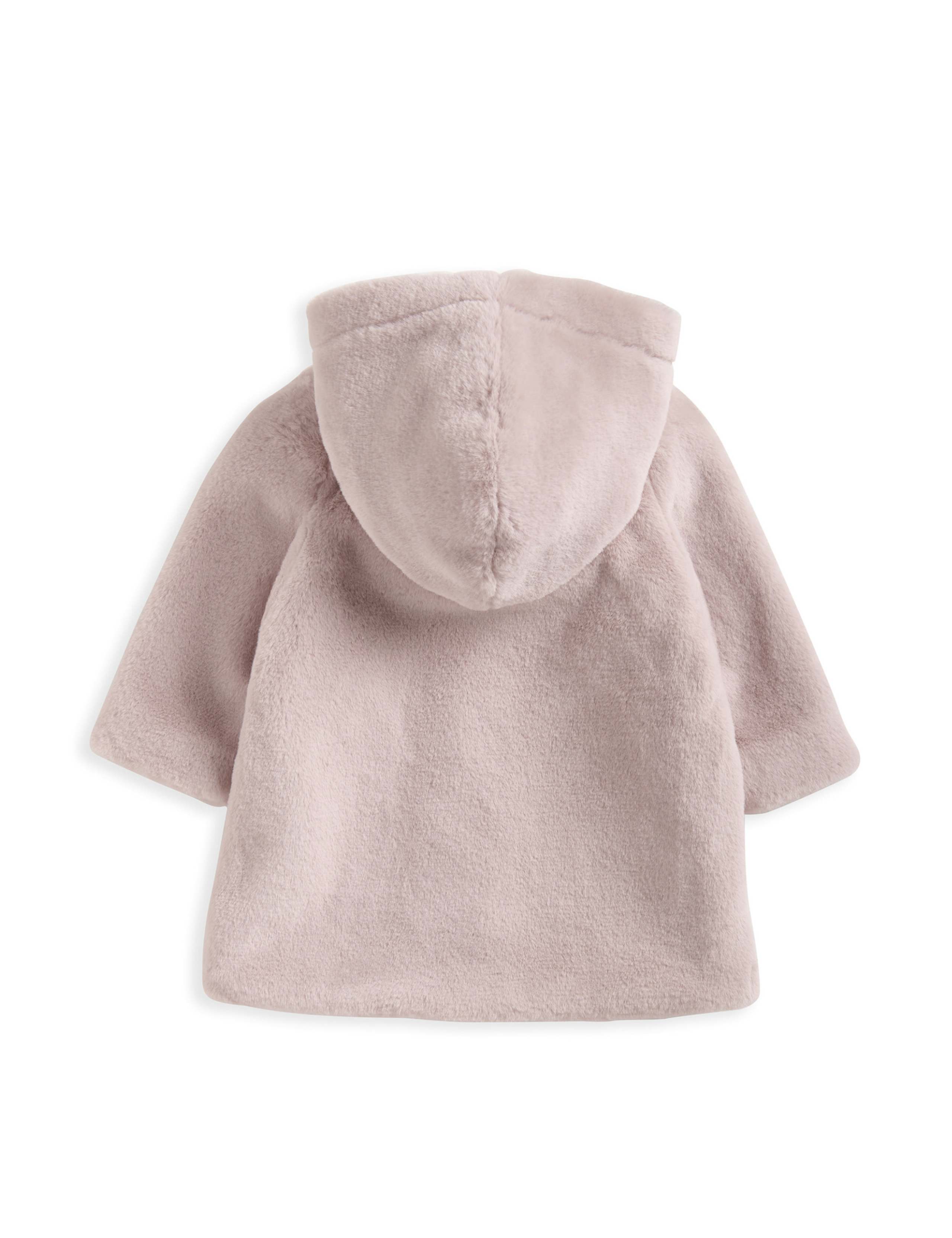Faux Fur Hooded Jacket (3 Mths - 3 Yrs) 3 of 3