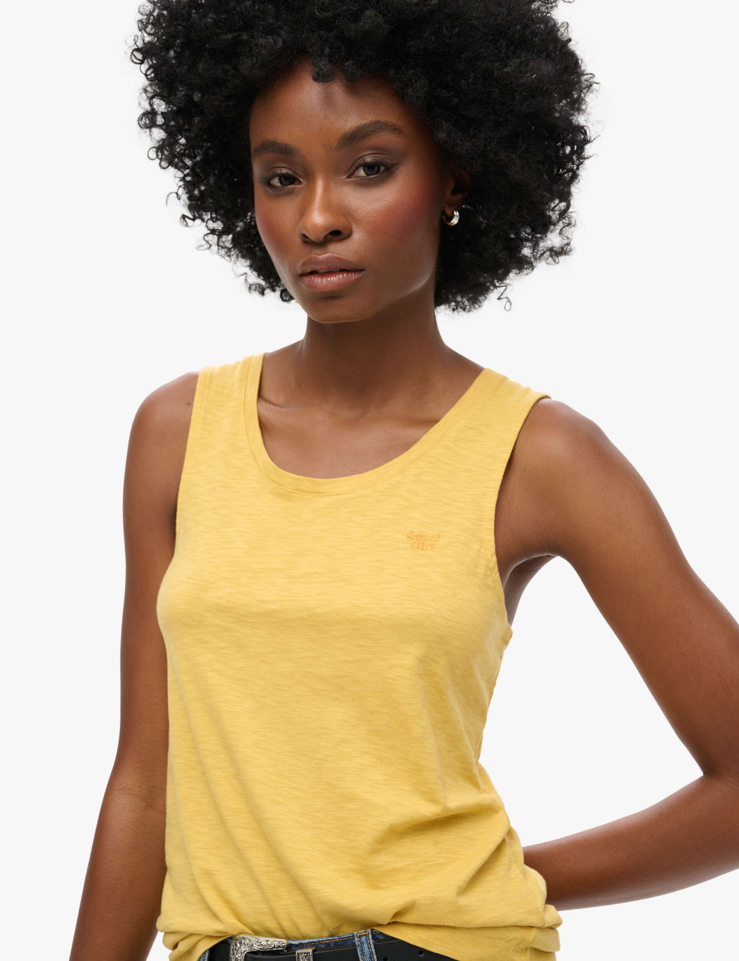 Cotton Rich Scoop Neck Tank Top 2 of 5