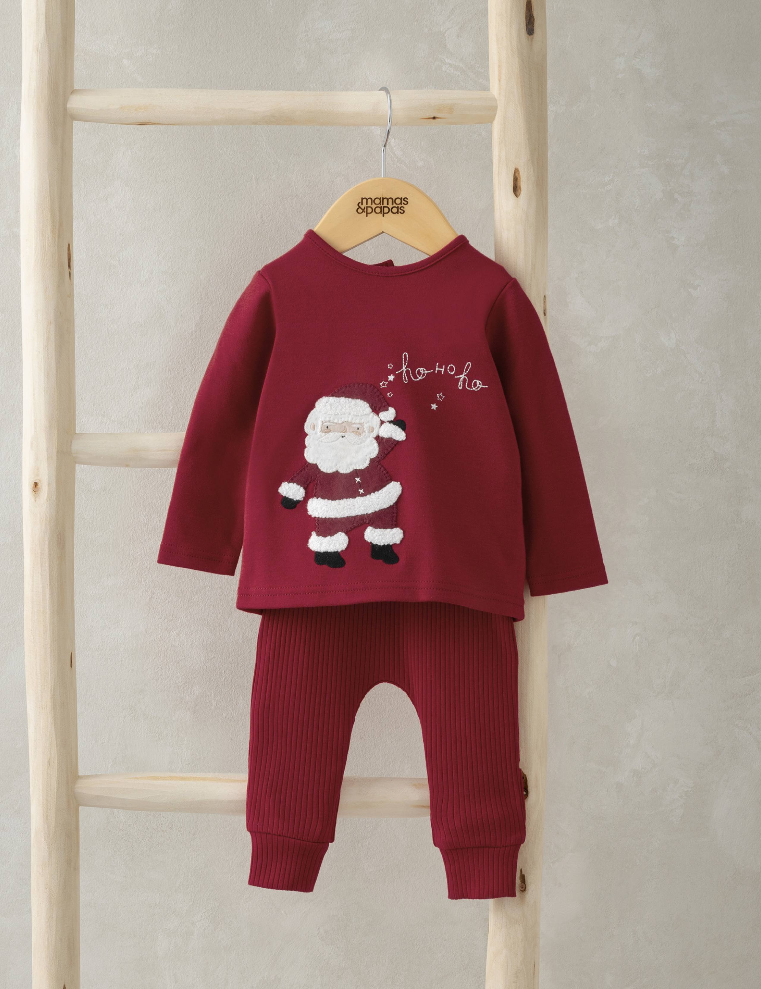 Cotton Rich Father Christmas Pyjamas (0-3 Yrs) 1 of 4