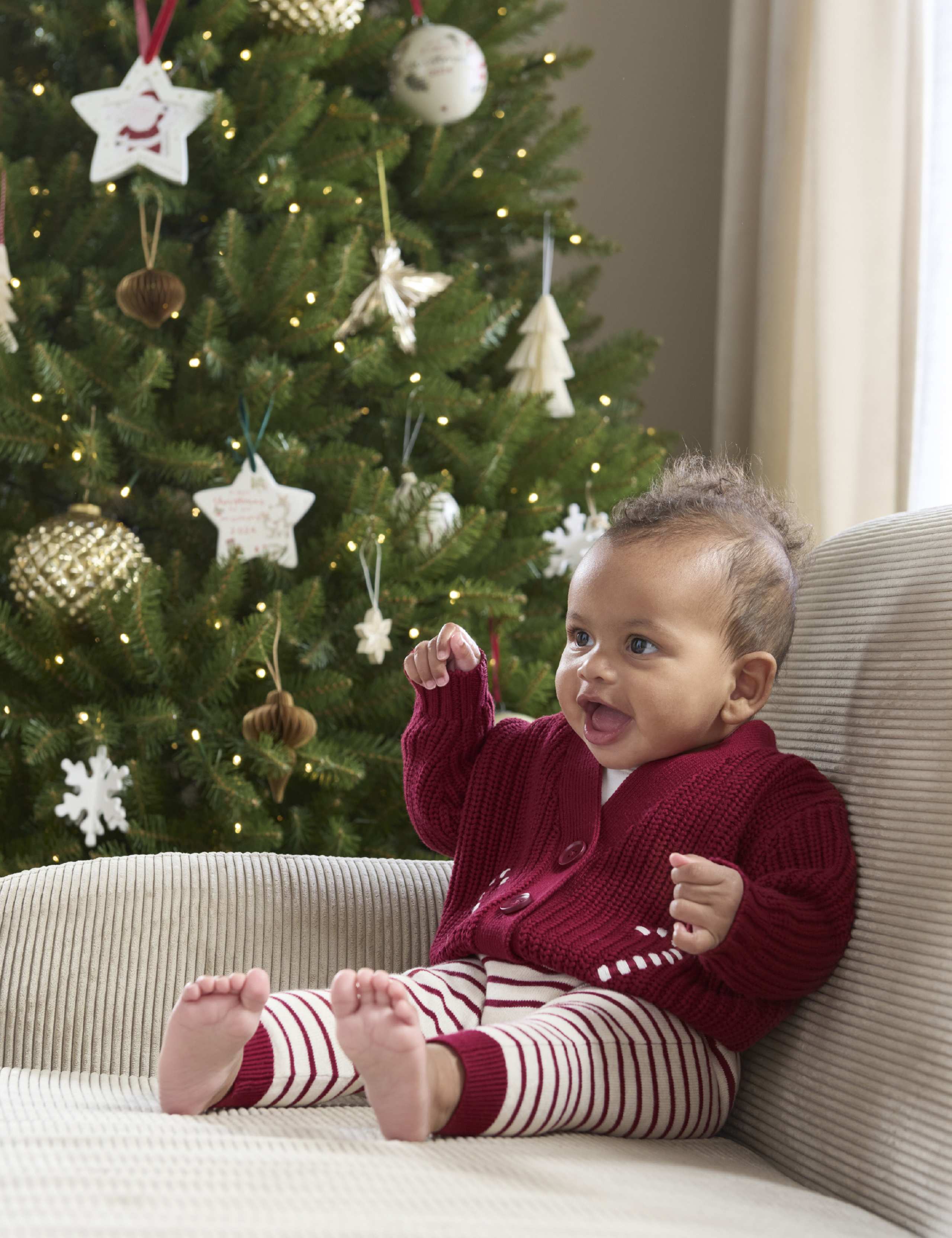 2pc Pure Cotton Ho Ho Ho Slogan Outfit (0-3 Yrs) 7 of 8