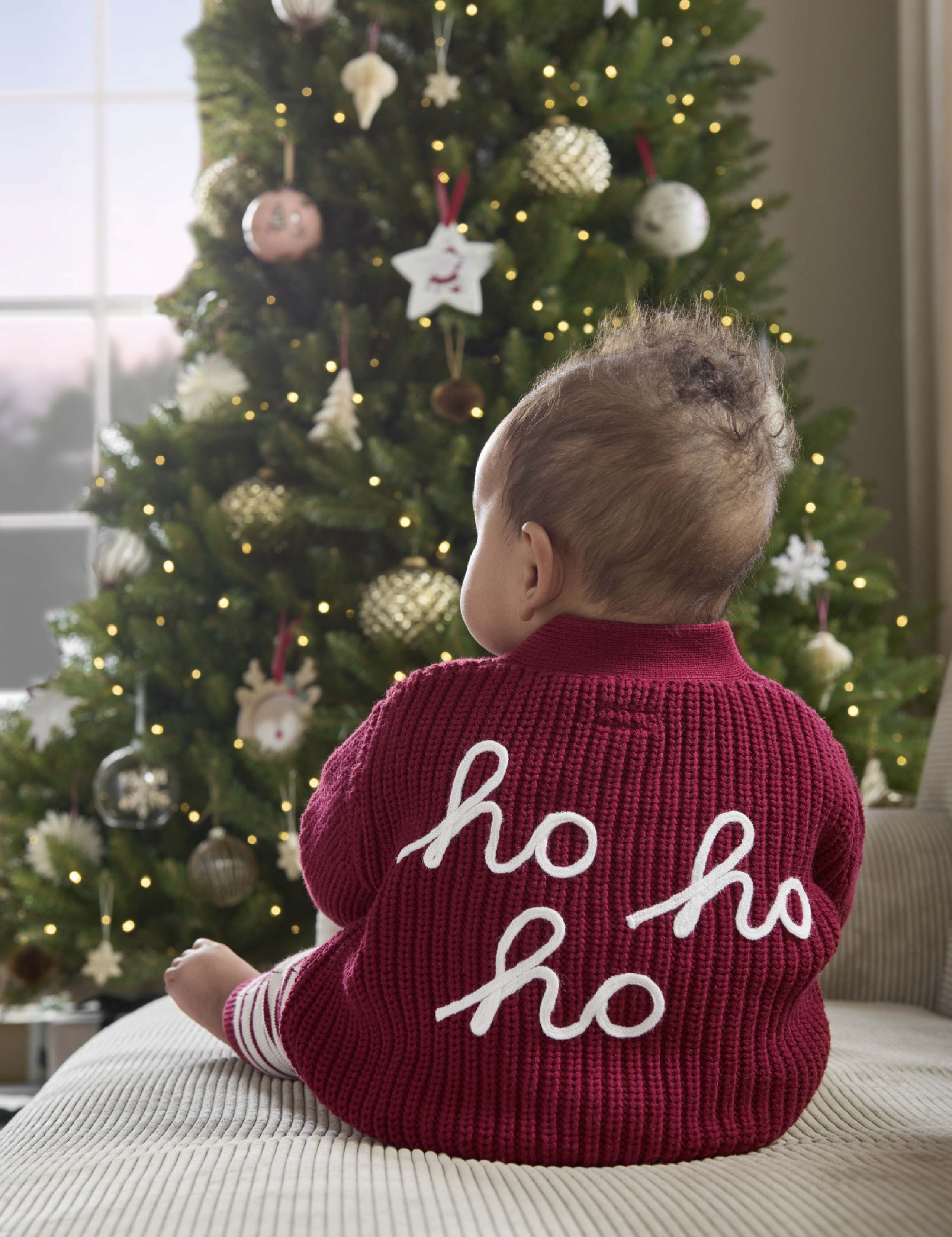 2pc Pure Cotton Ho Ho Ho Slogan Outfit (0-3 Yrs) 8 of 8
