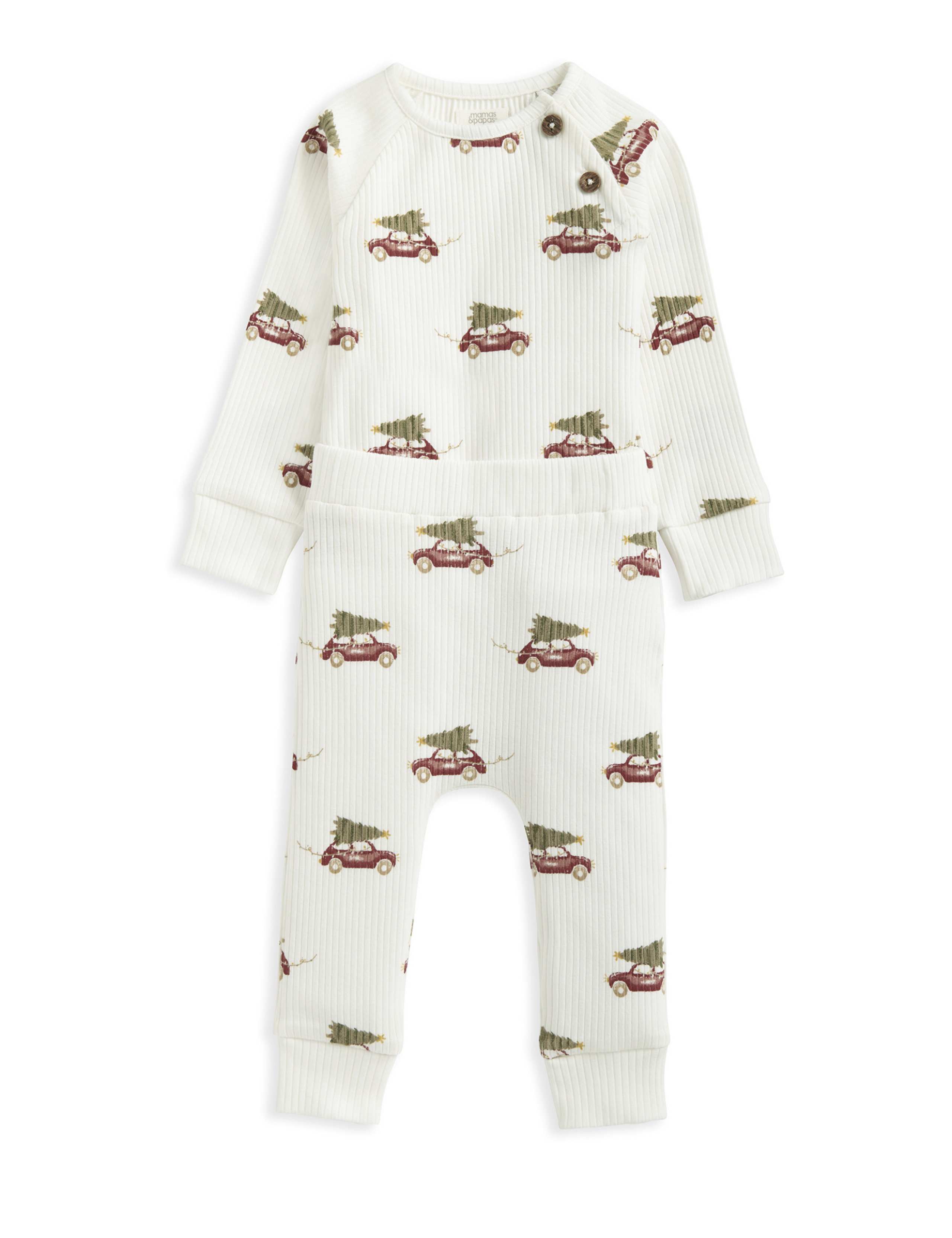 2pc Cotton Rich Car Print Outfit (0-24 Mths) 2 of 5