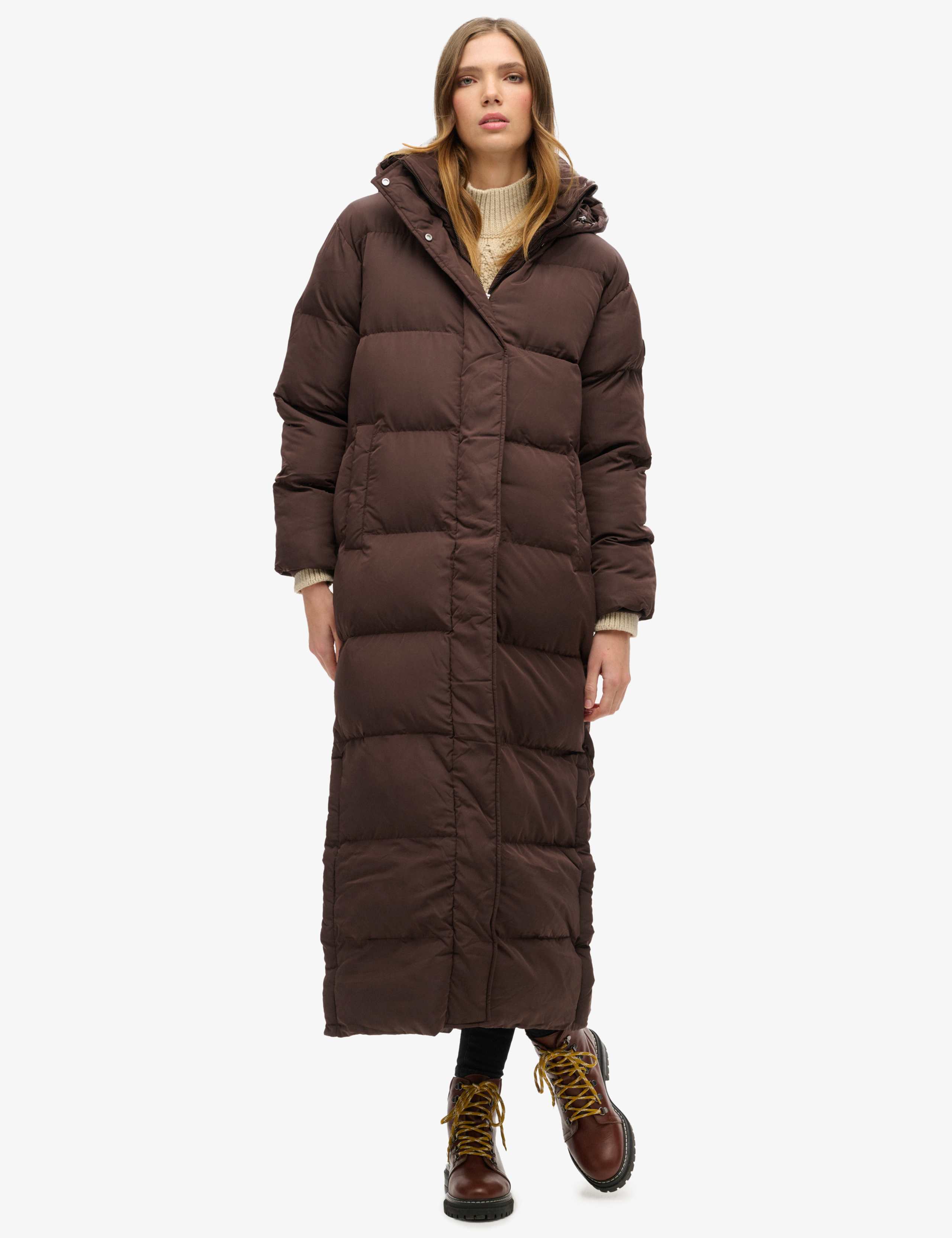 【BAON】Rotoni Brushed Duffel Cotton Hood Long Coat Hooded cloth Montgomery duffle coat