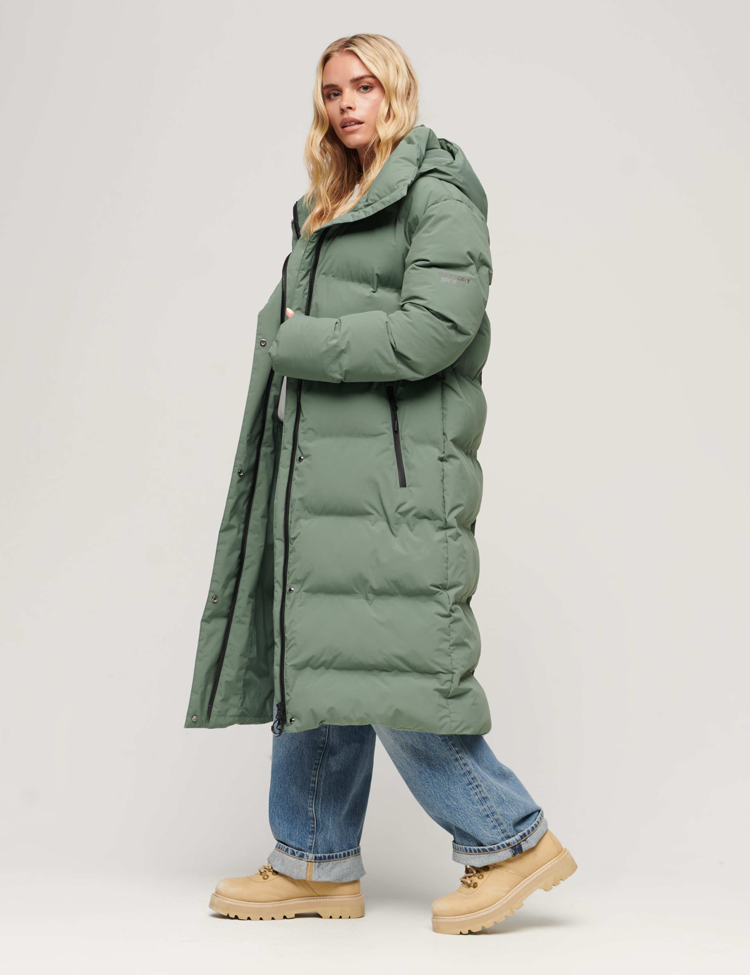Hooded Relaxed Longline Puffer Coat 4 of 7