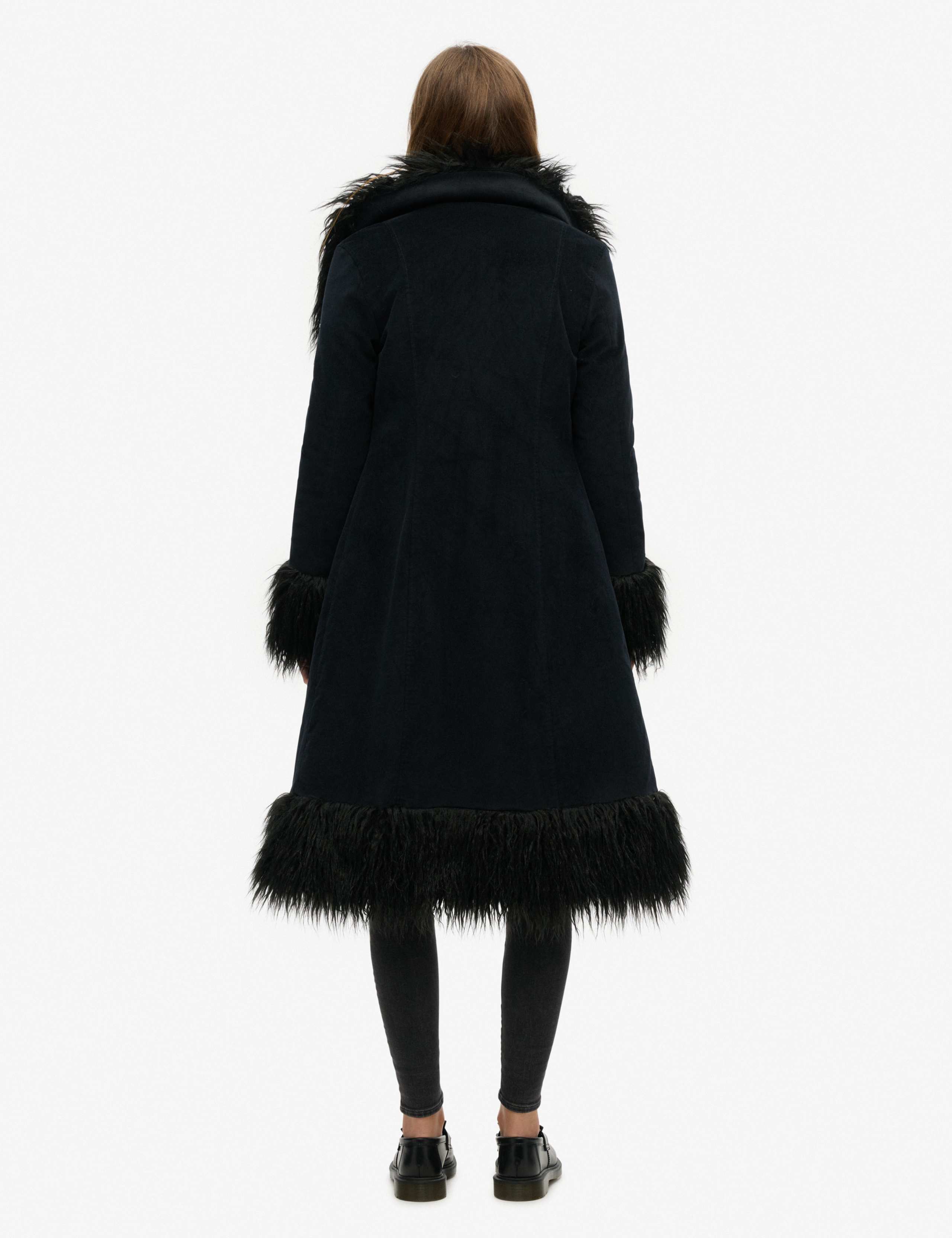Faux Fur Lined Longline Coat 6 of 6