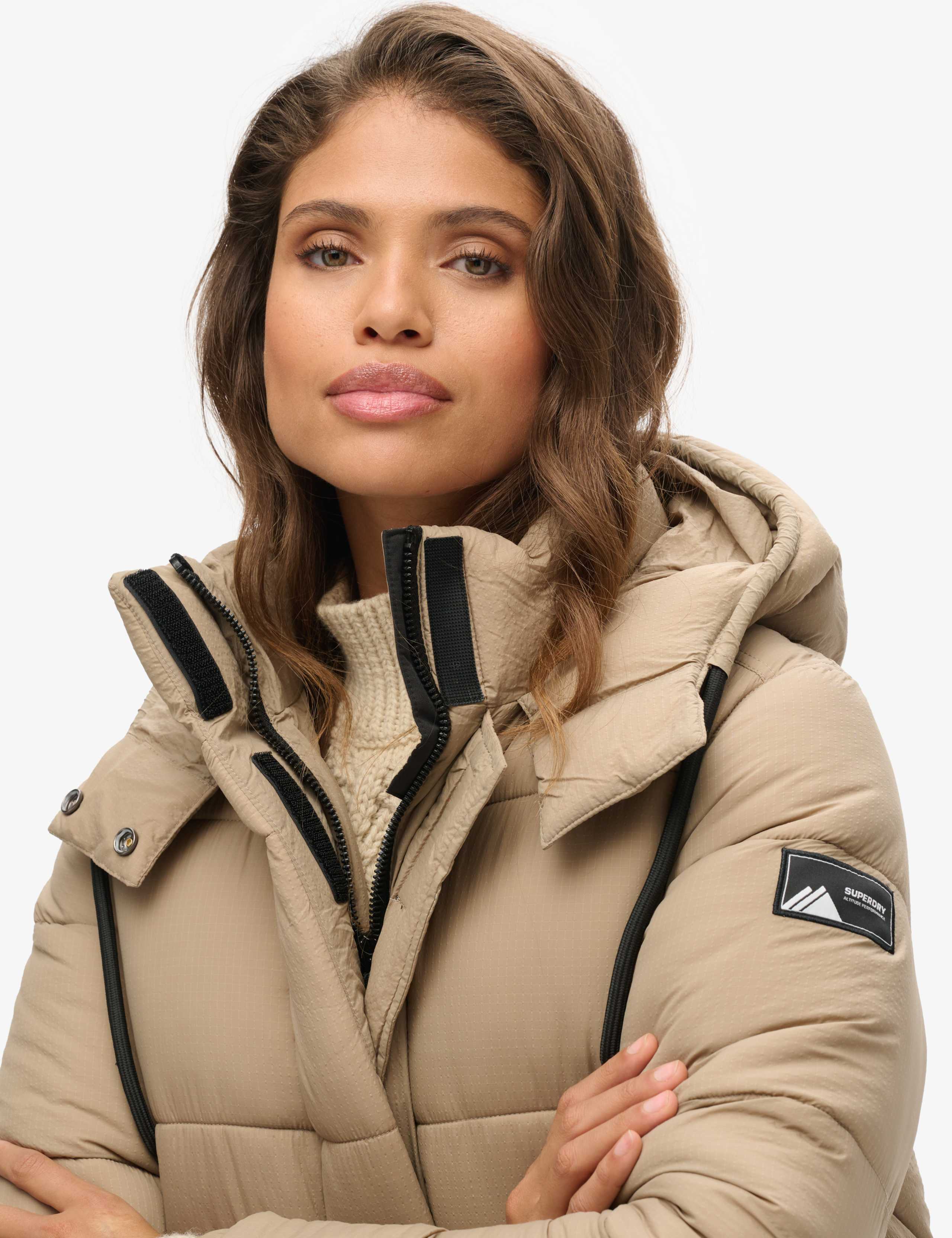 Hooded Relaxed Longline Puffer Coat 4 of 7
