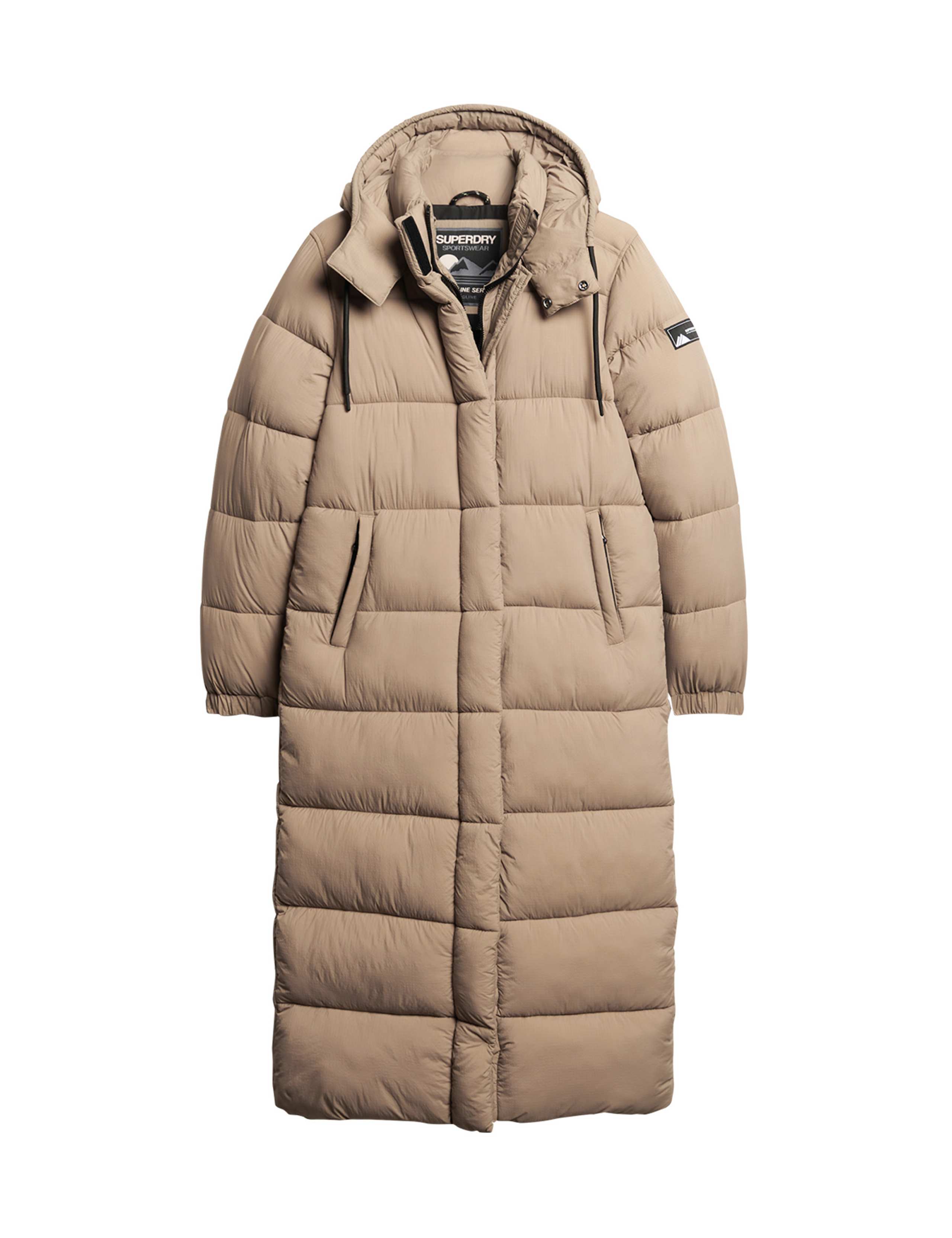 Hooded Relaxed Longline Puffer Coat 2 of 7