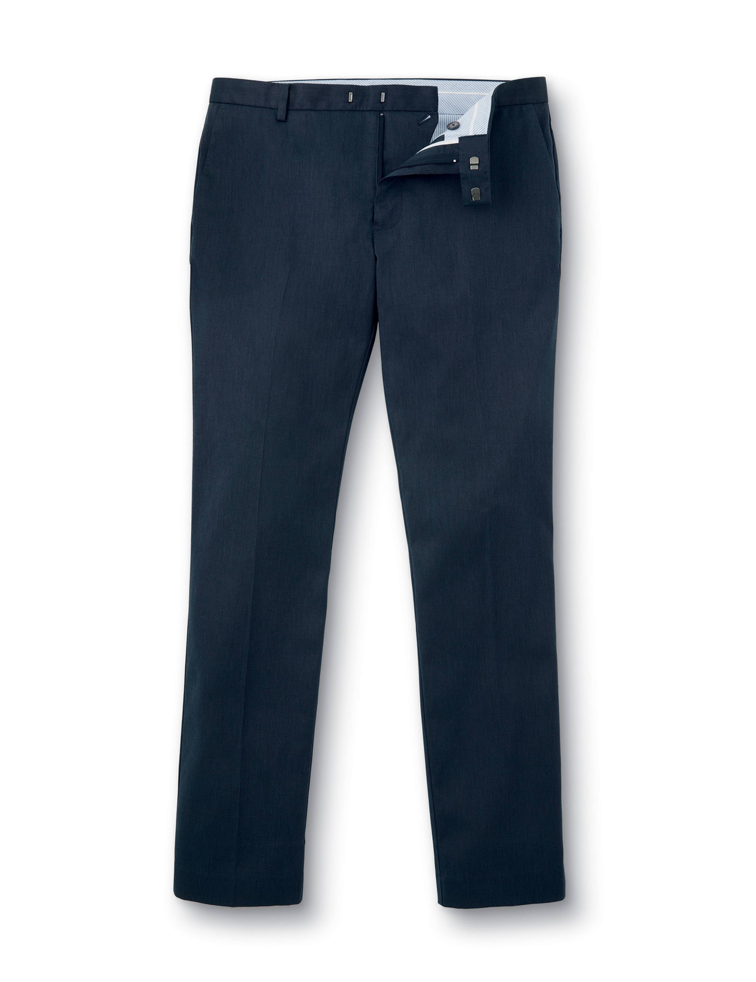Slim Fit Cotton Rich Textured Trousers 2 of 5
