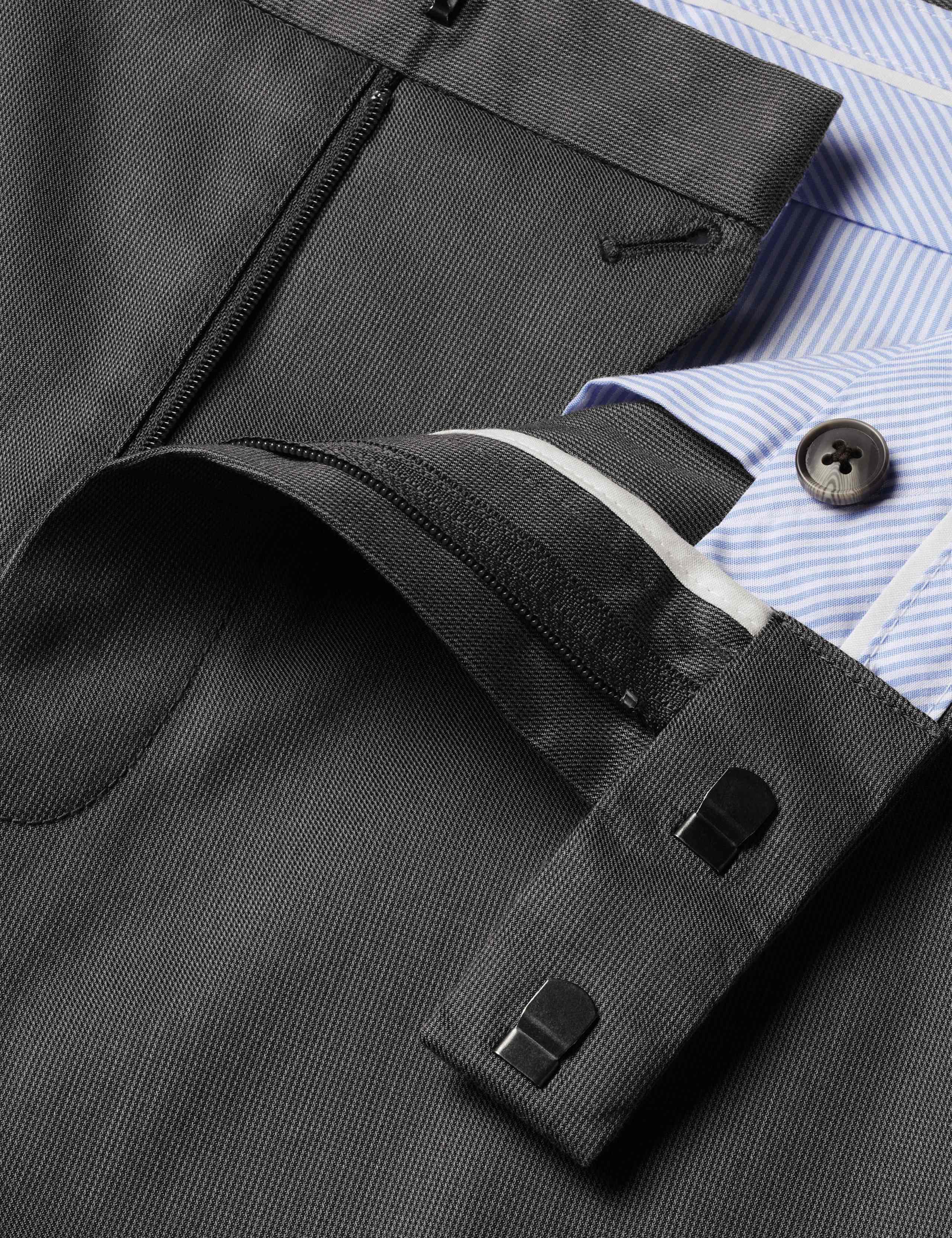 Slim Fit Cotton Rich Textured Trousers 5 of 5