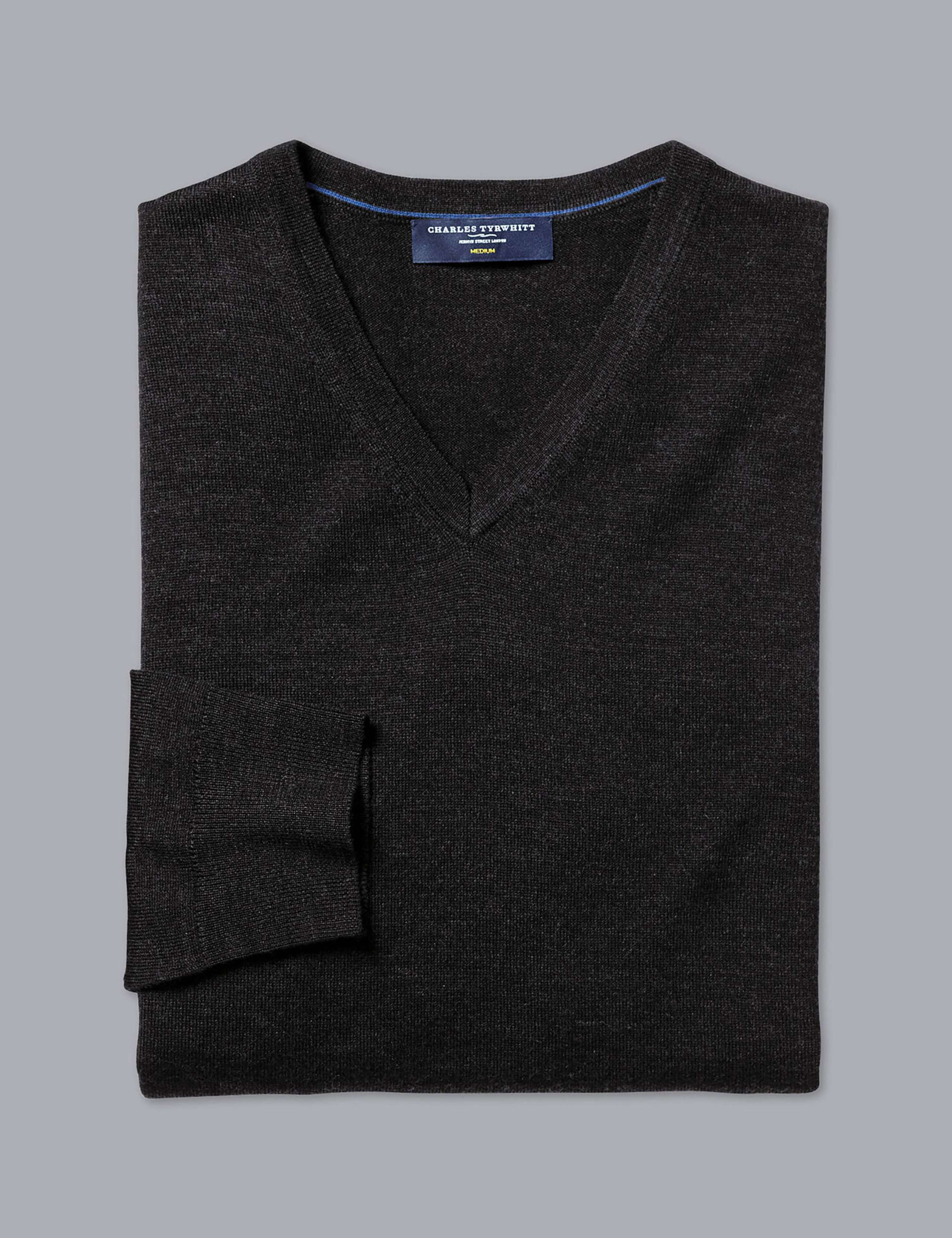 Pure Wool V-Neck Jumper 5 of 7