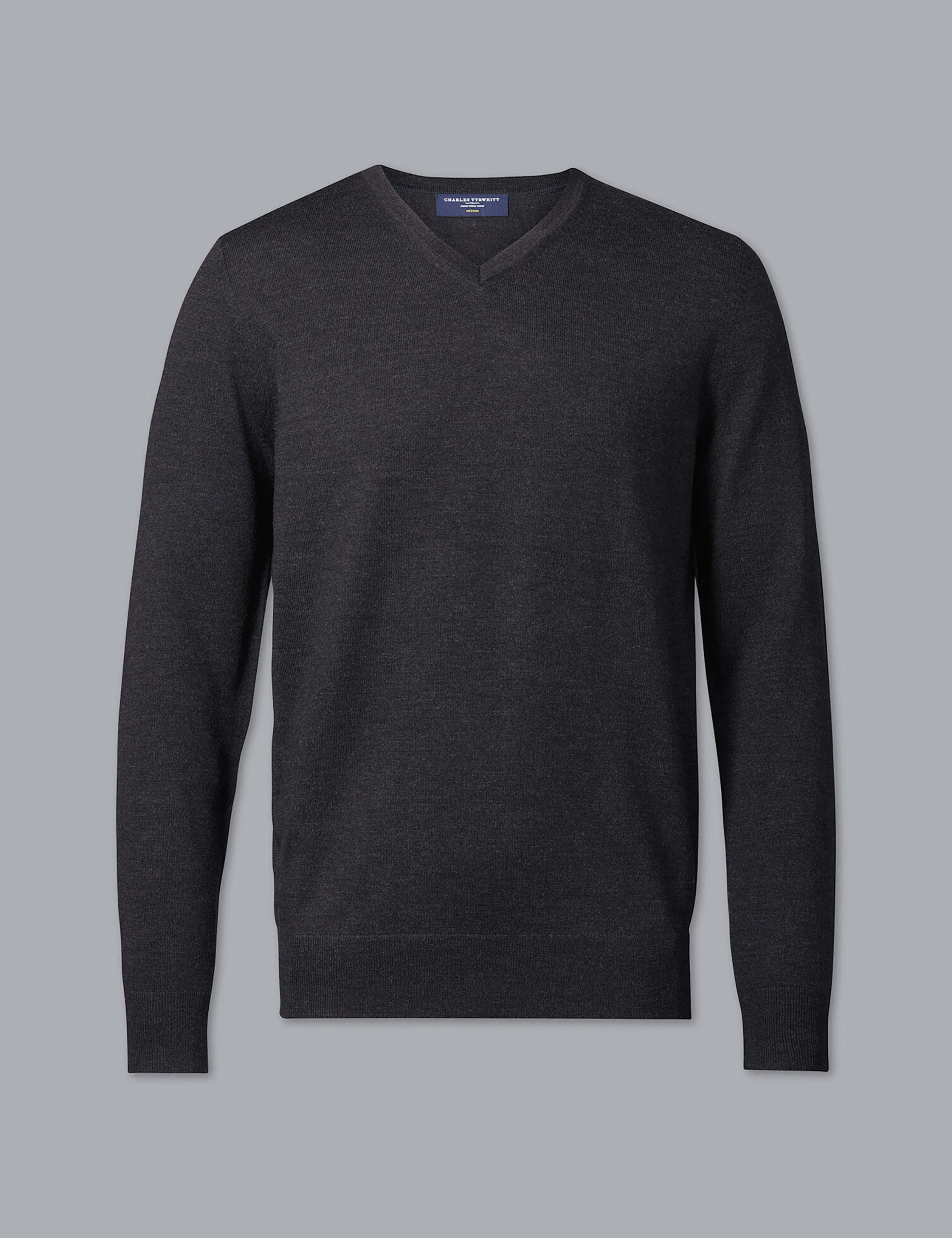 Pure Wool V-Neck Jumper 2 of 7