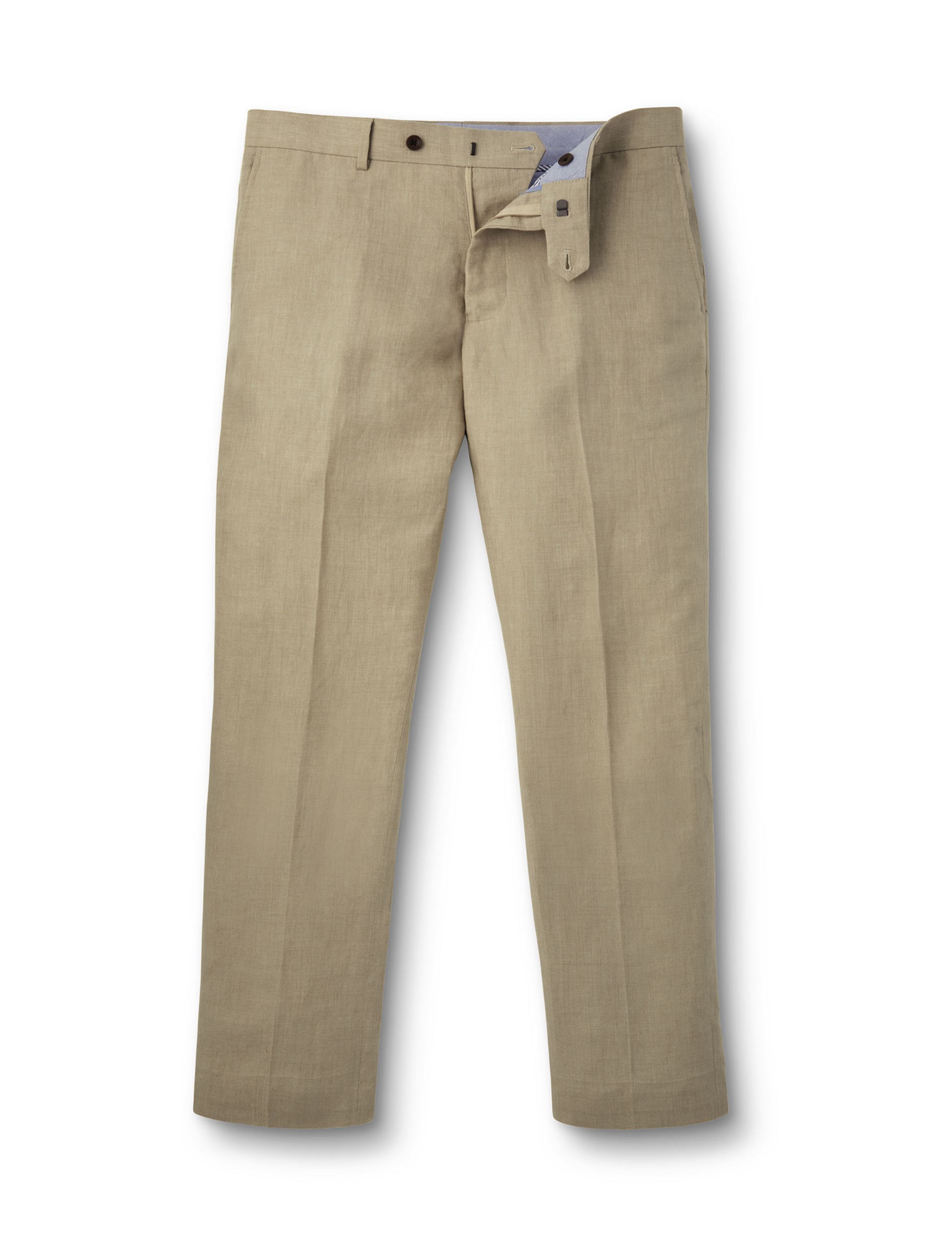Slim Fit Pure Linen Trousers 2 of 6