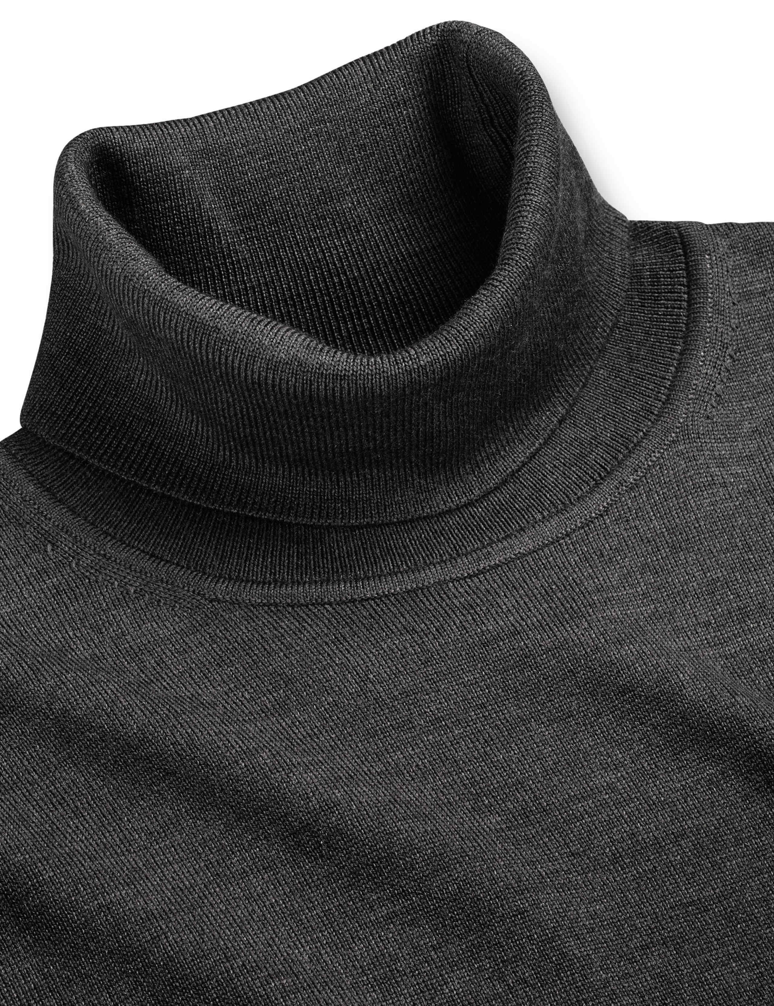 Pure Merino Wool Roll Neck Jumper 3 of 4