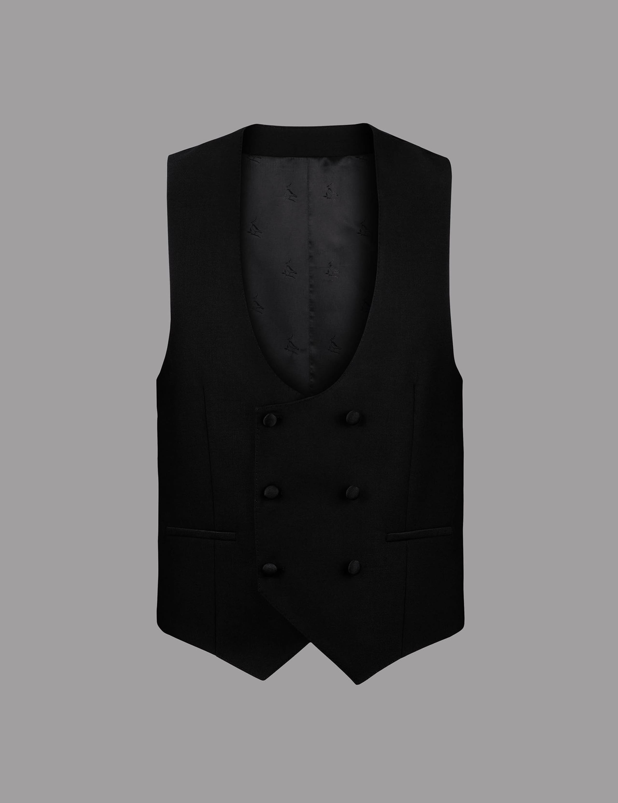 Pure Wool Double Breasted Waistcoat 2 of 2