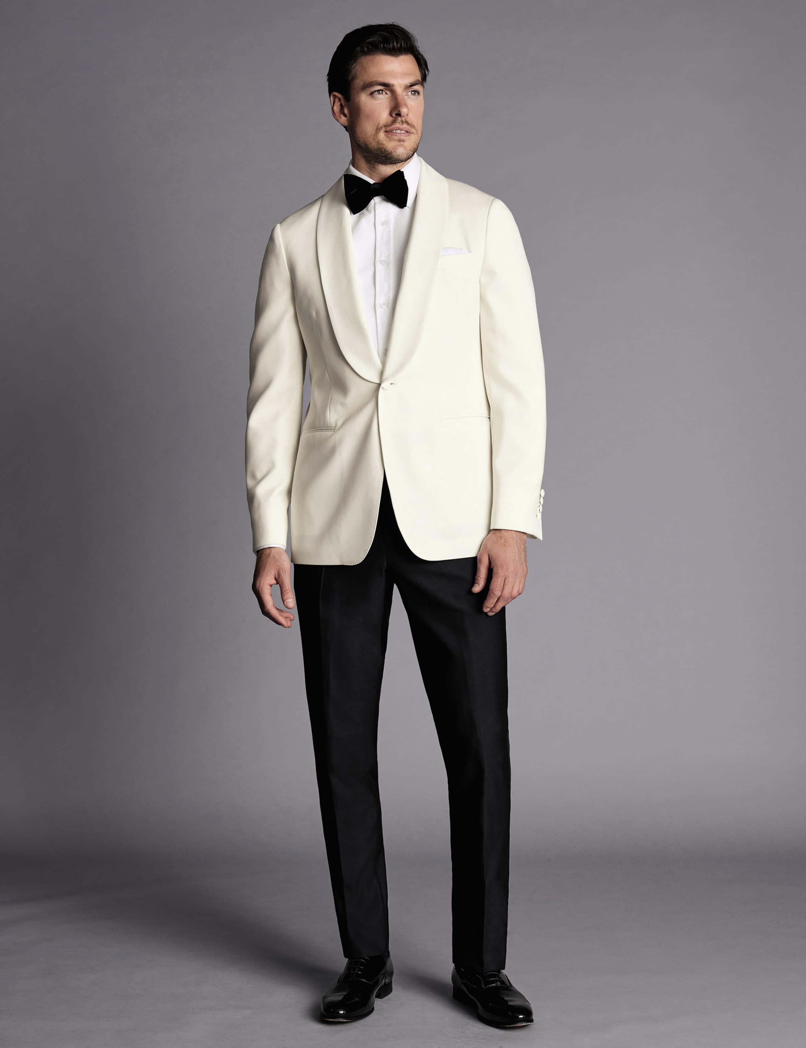 Slim Fit Pure Wool Tuxedo Jacket 2 of 5