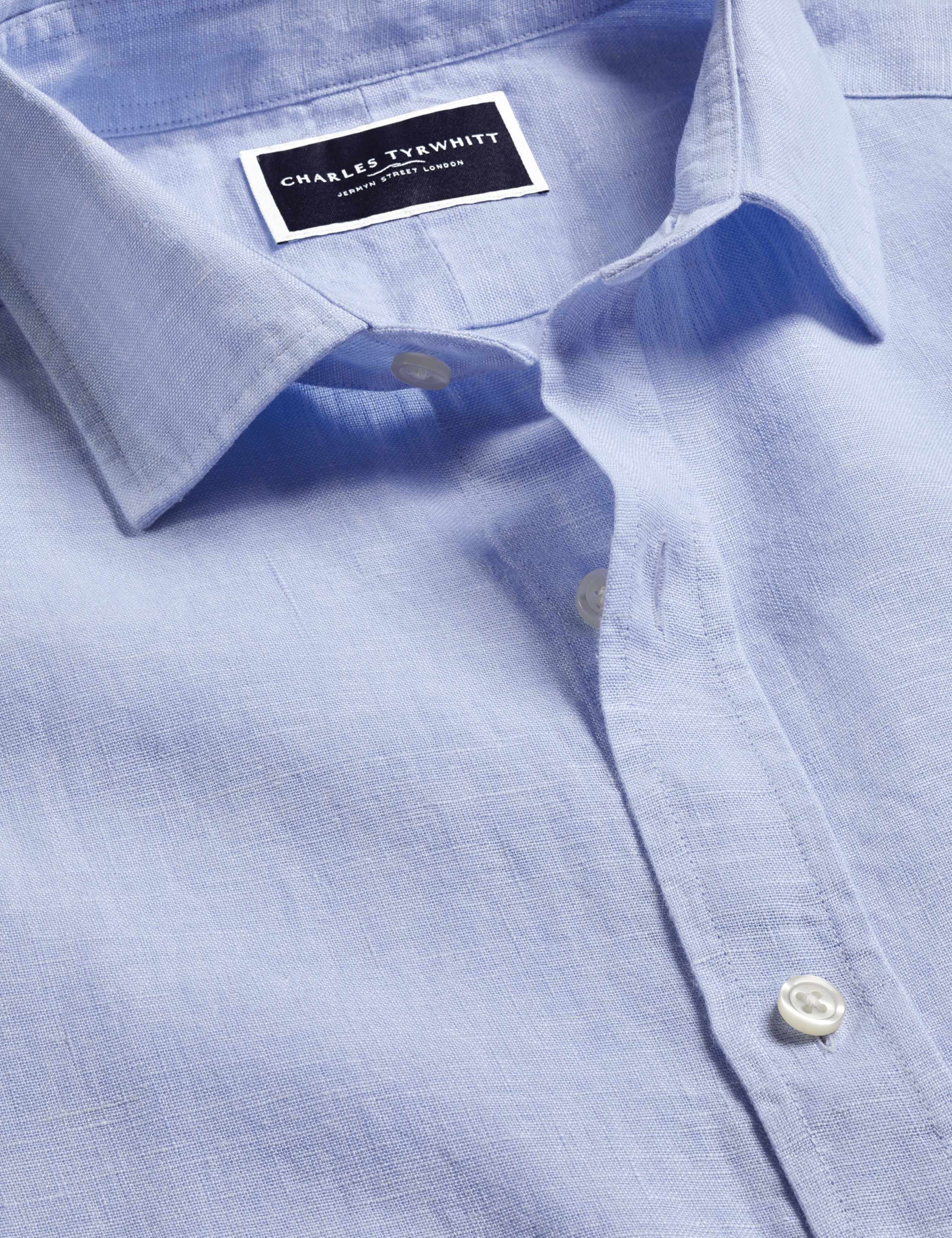 Slim Fit Pure Linen Shirt 5 of 6