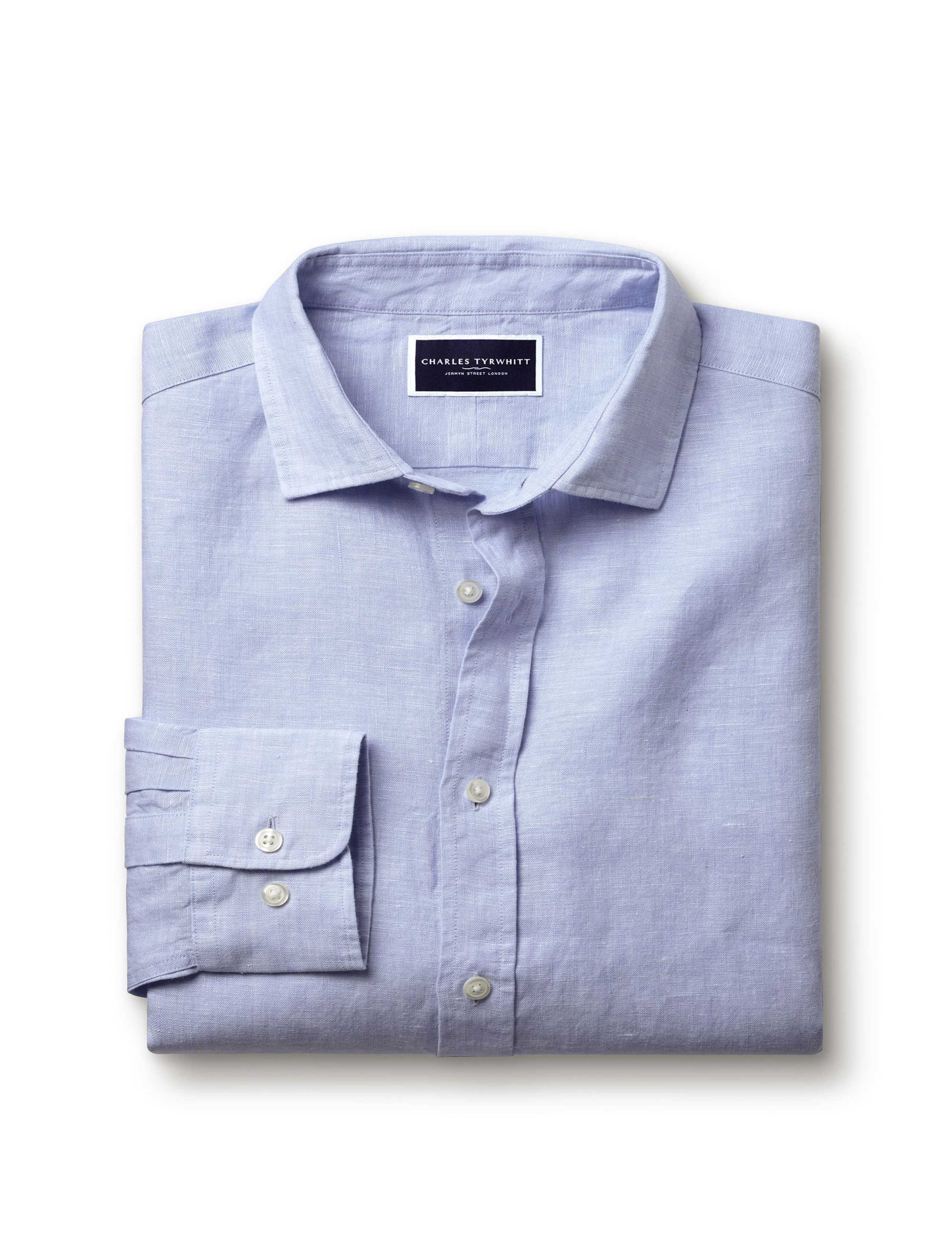 Slim Fit Pure Linen Shirt 2 of 6