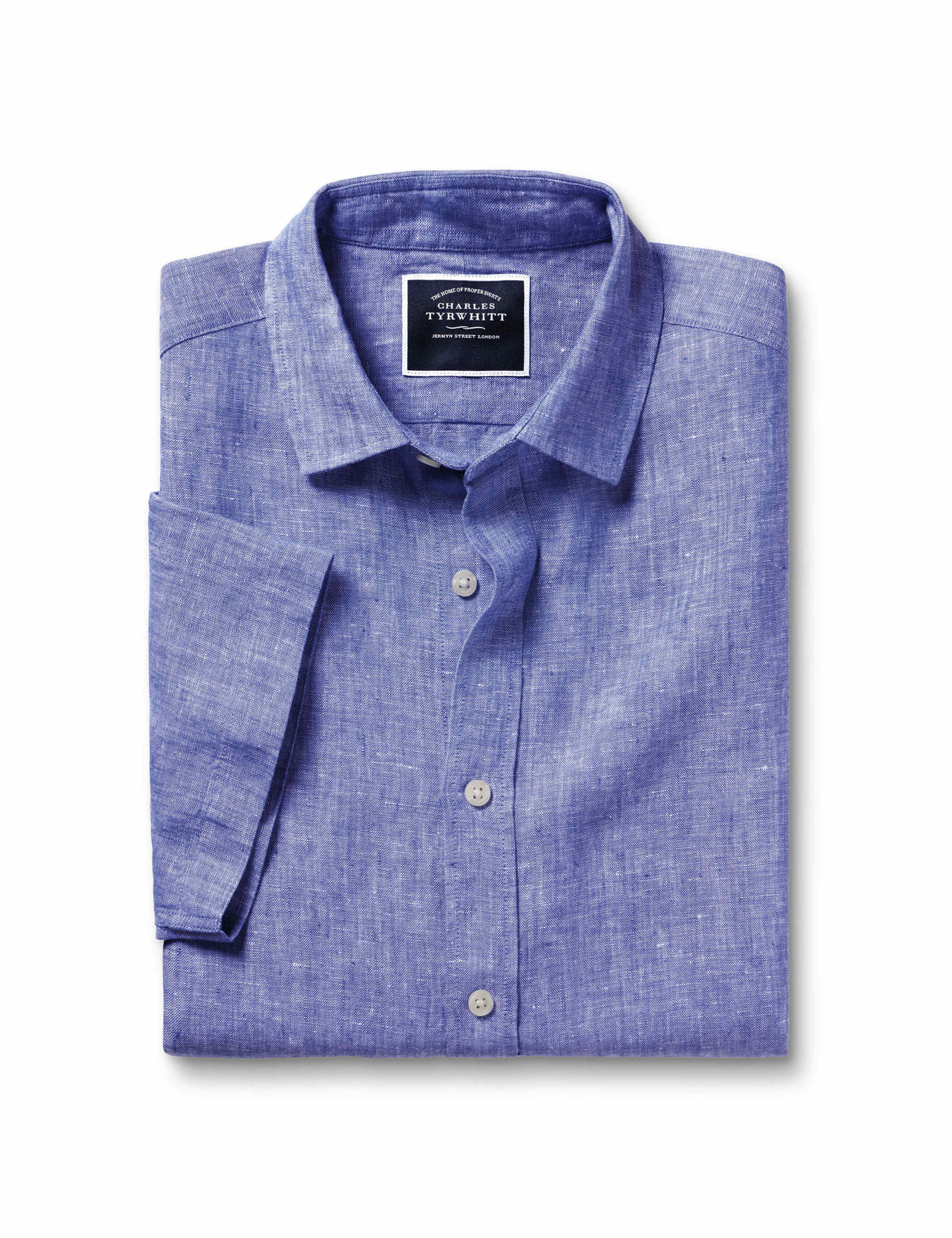 Slim Fit Pure Linen Shirt 2 of 5