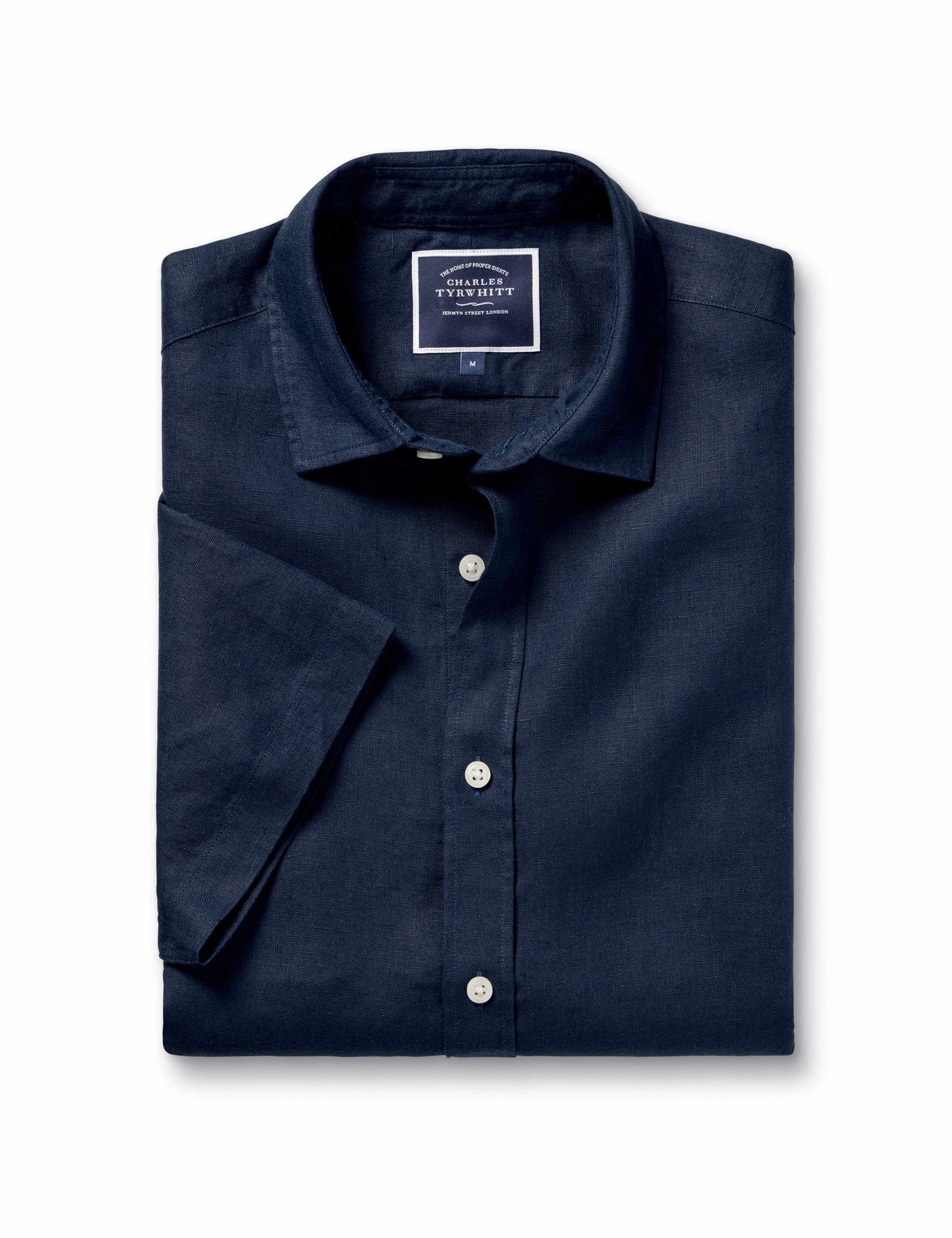 Slim Fit Pure Linen Shirt 2 of 5