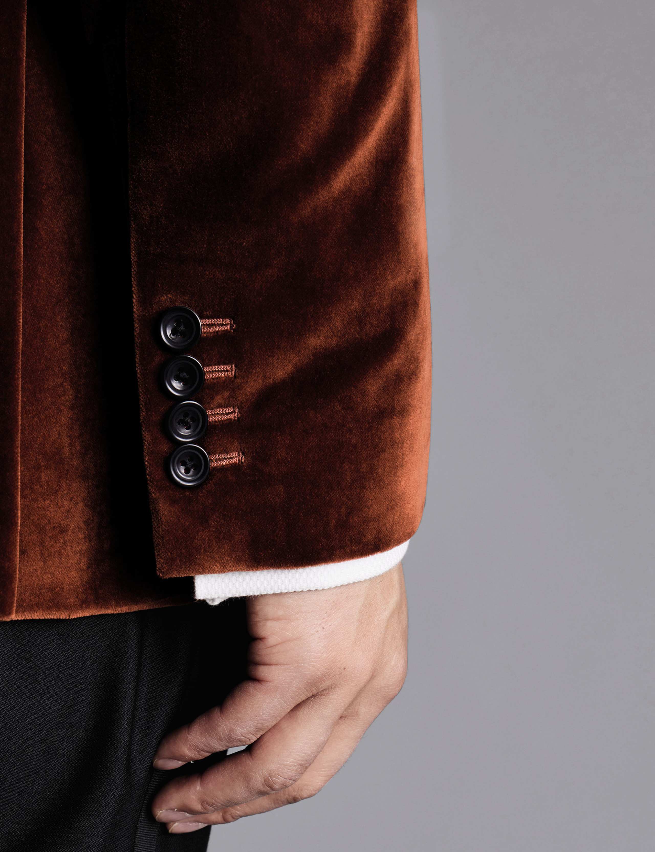 Slim Fit Italian Velvet Jacket 4 of 5