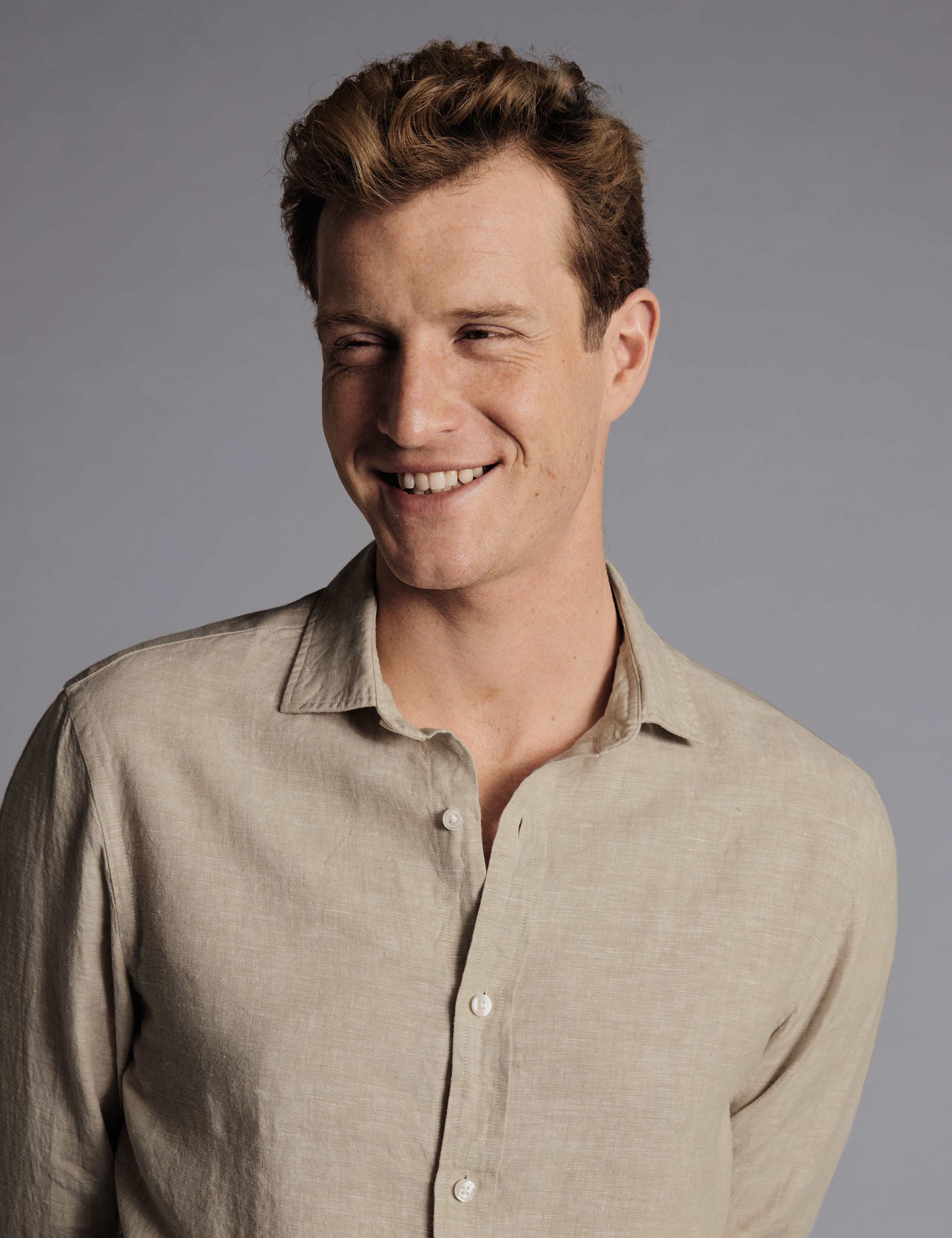 Slim Fit Pure Linen Shirt 4 of 7
