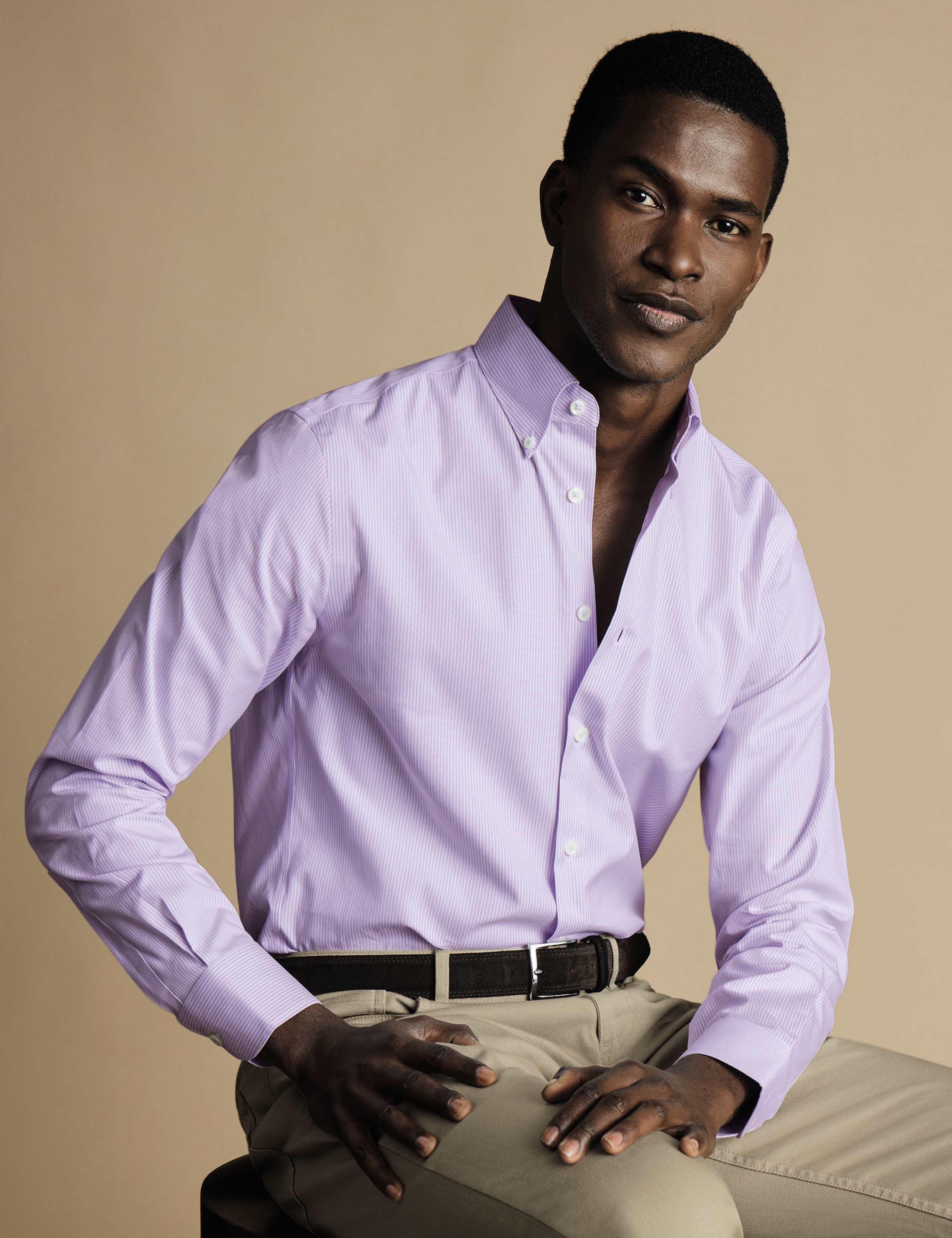 Slim Fit Non Iron Pure Cotton Check Shirt 5 of 7