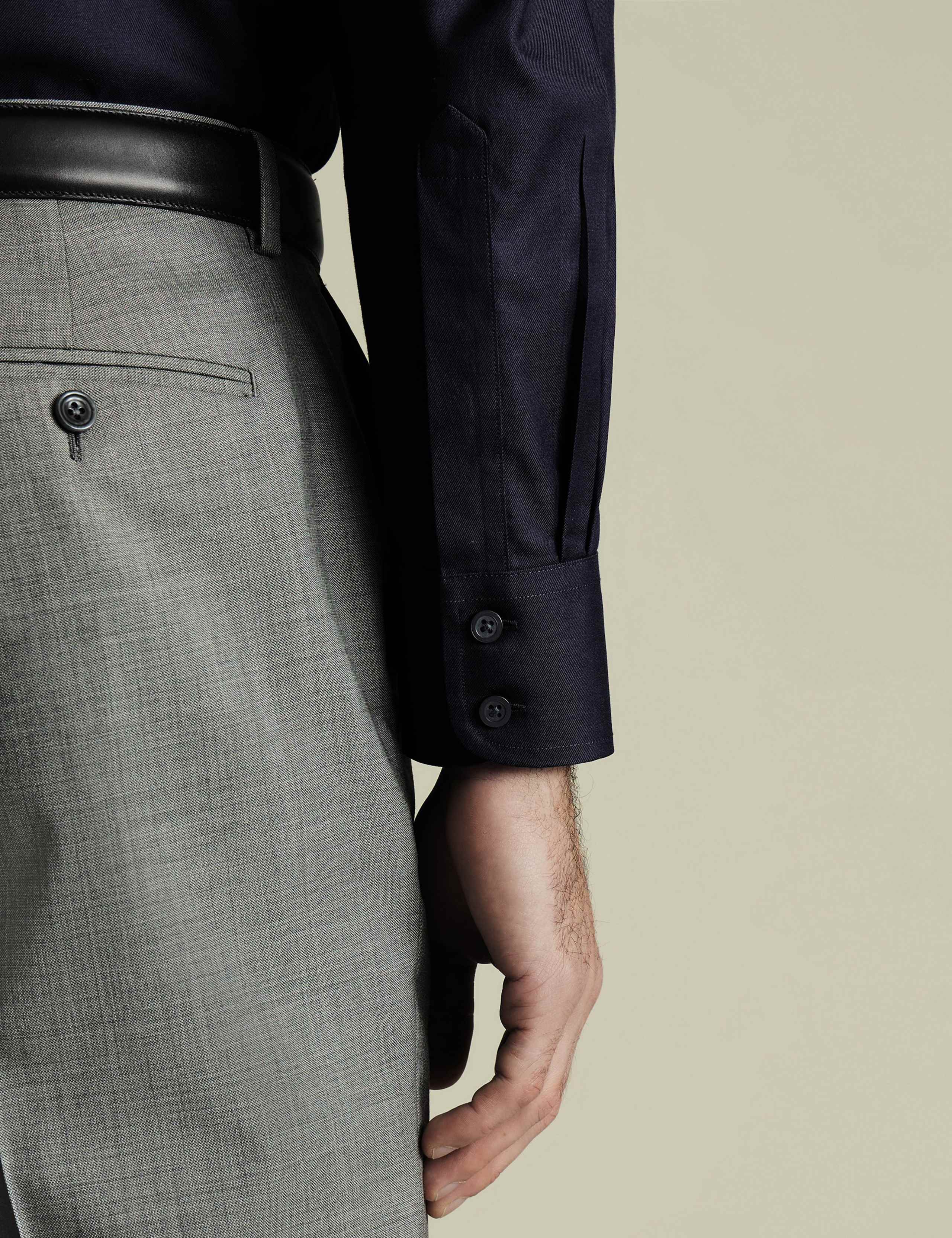 Slim Fit Non Iron Pure Cotton Twill Shirt 3 of 5