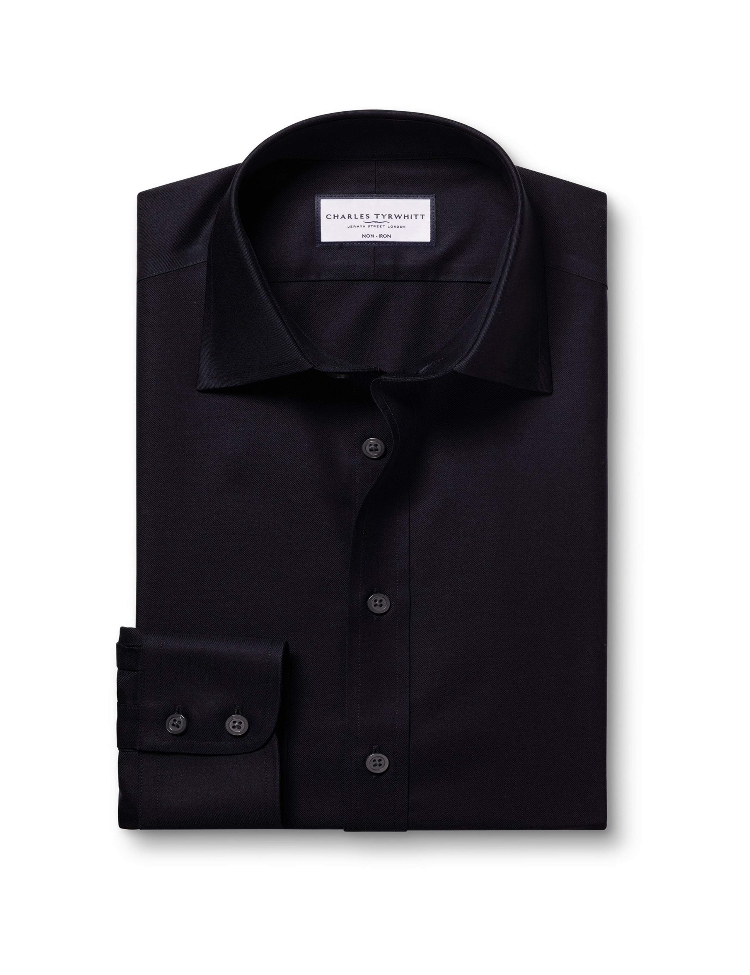 Slim Fit Non Iron Pure Cotton Twill Shirt 2 of 5