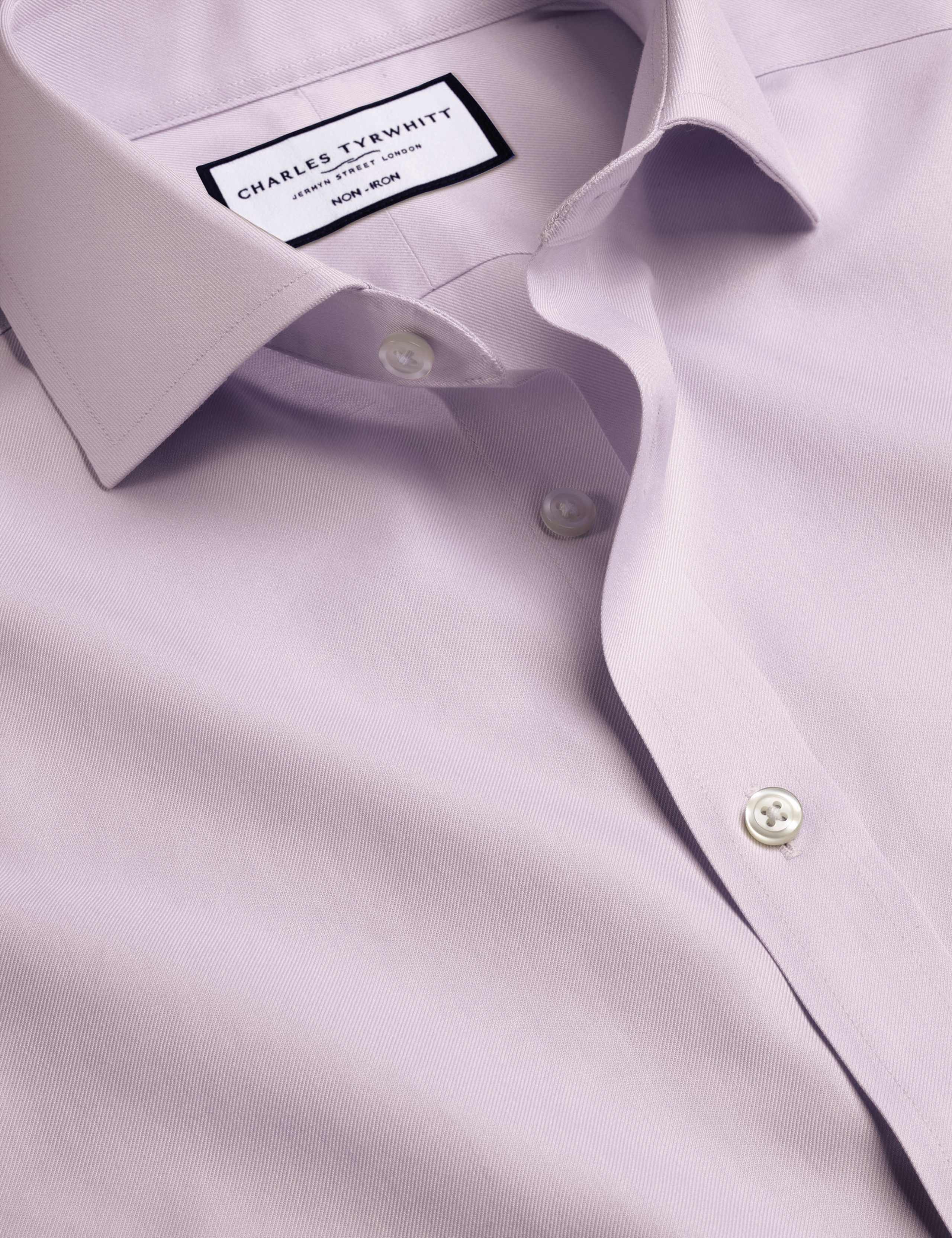 Slim Fit Non Iron Pure Cotton Twill Shirt 2 of 3