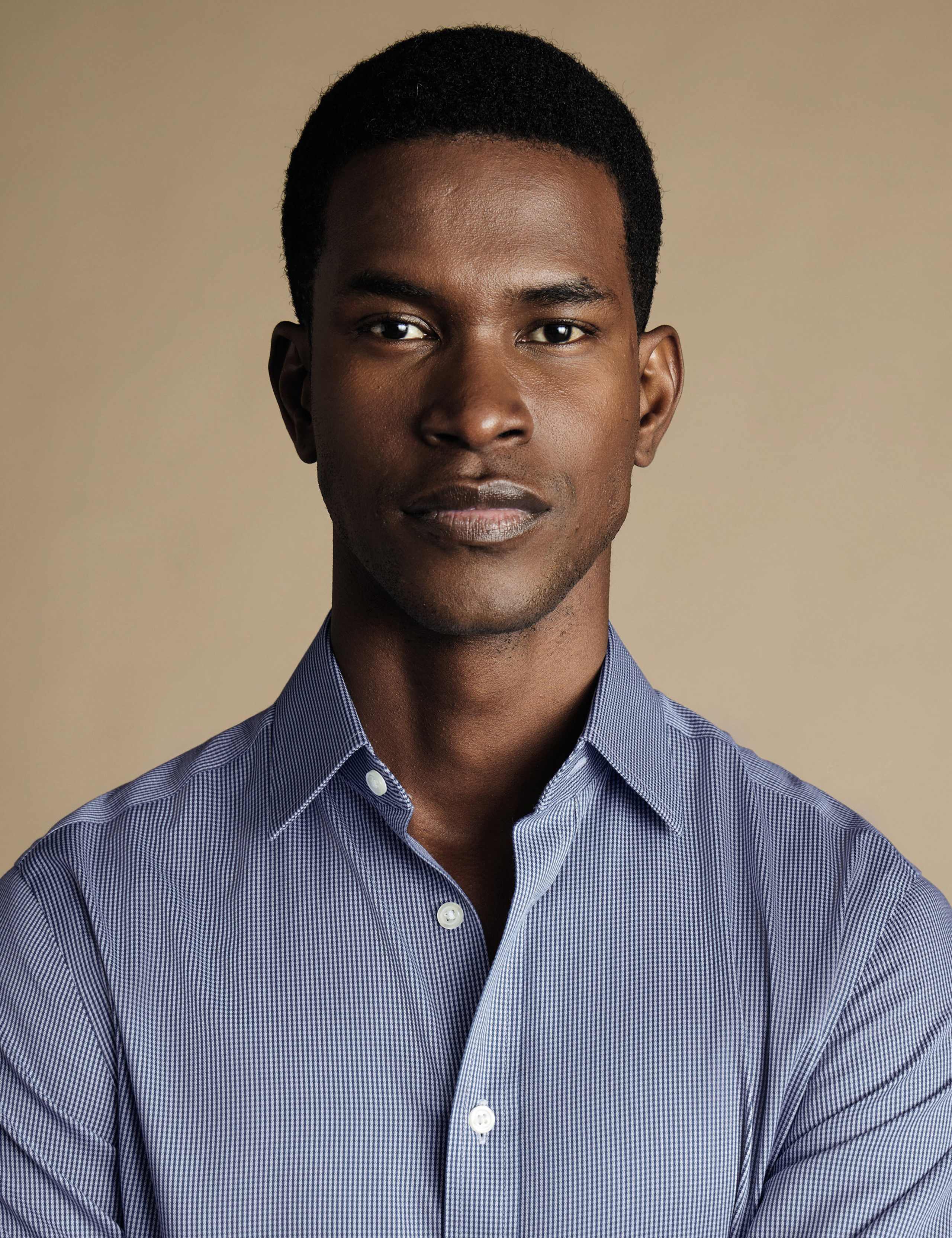 Slim Fit Non Iron Twill Check Shirt 3 of 6