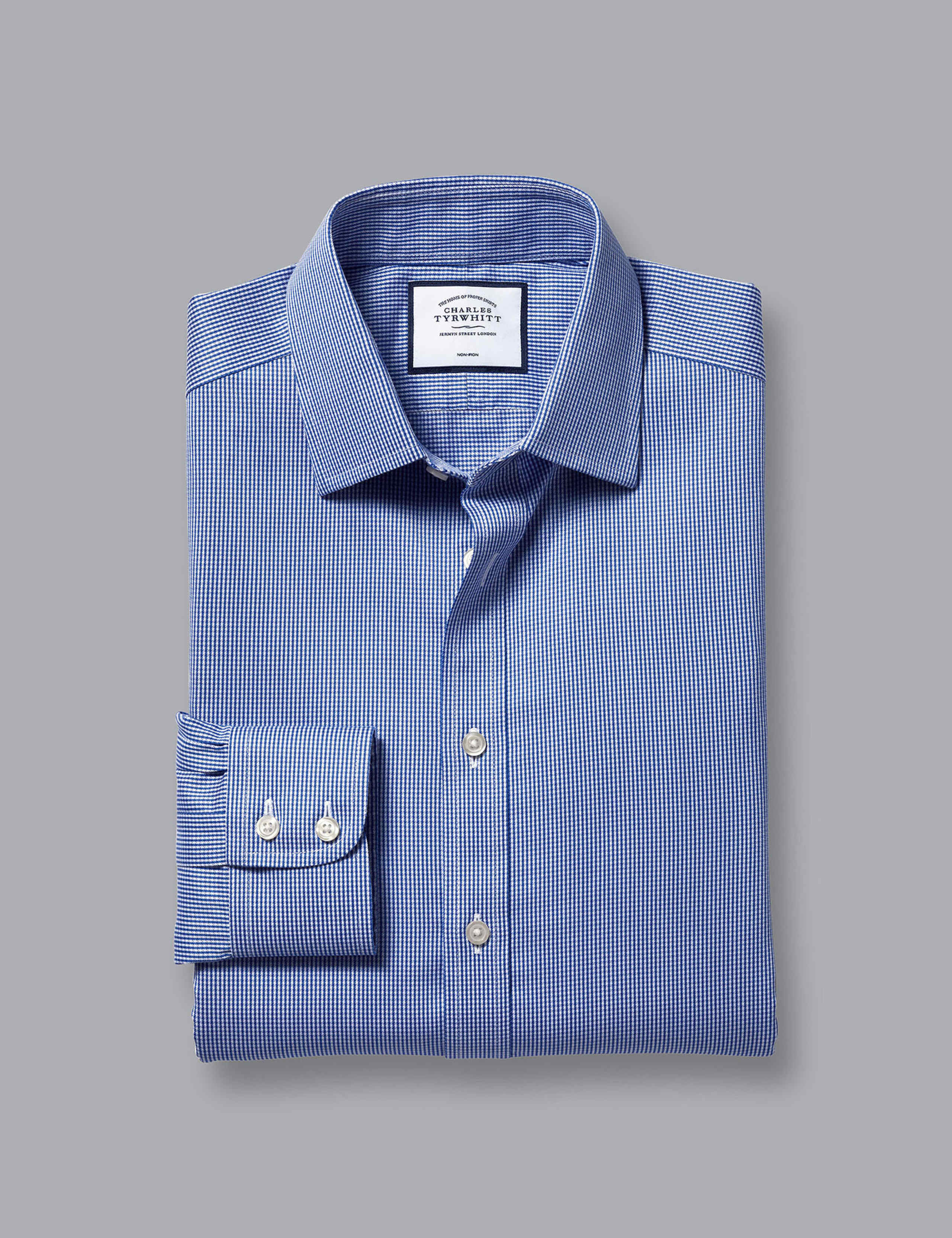 Slim Fit Non Iron Twill Check Shirt 2 of 6