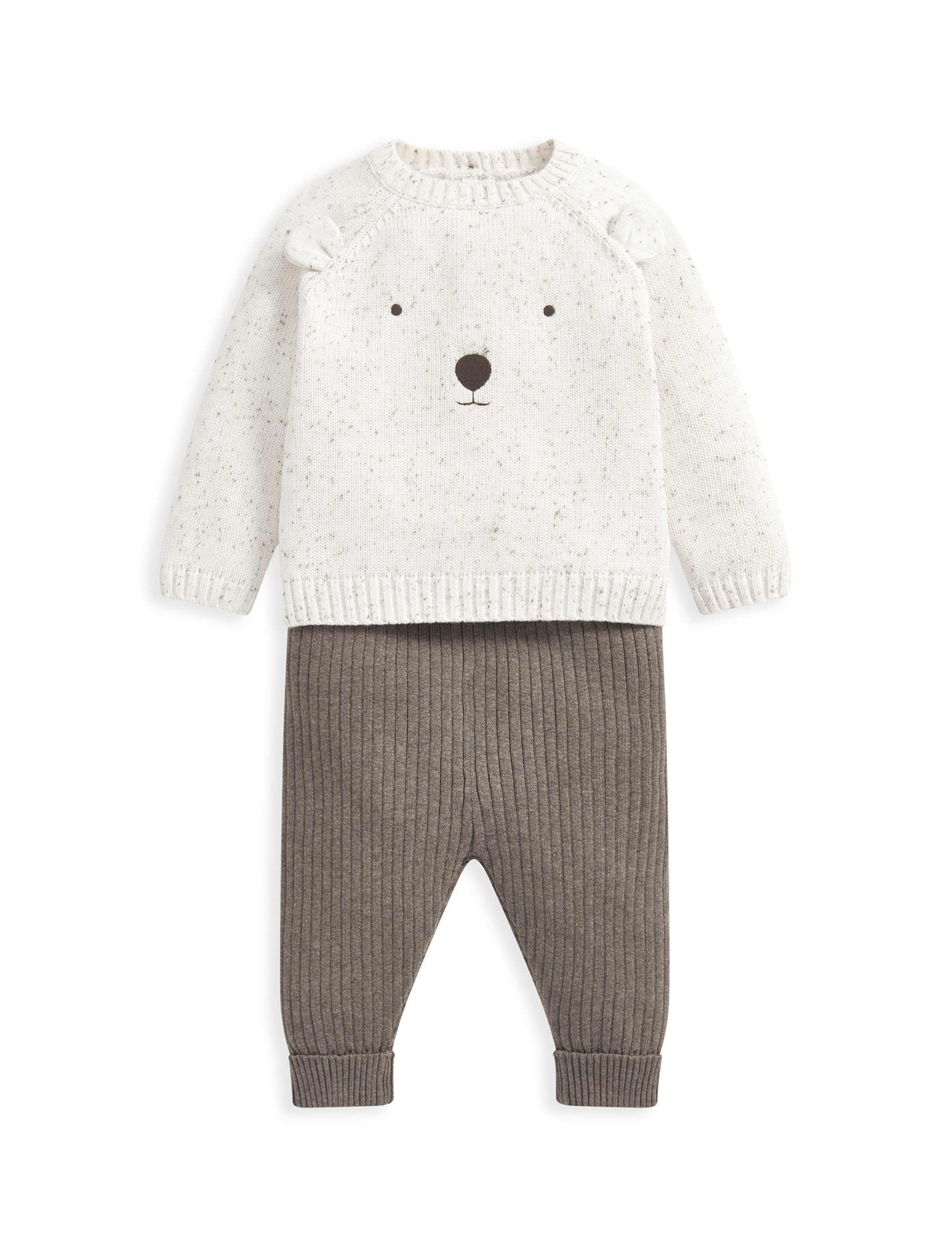 2pc Pure Cotton Knitted Bear Outfit (7lbs-1 Yrs) 2 of 6