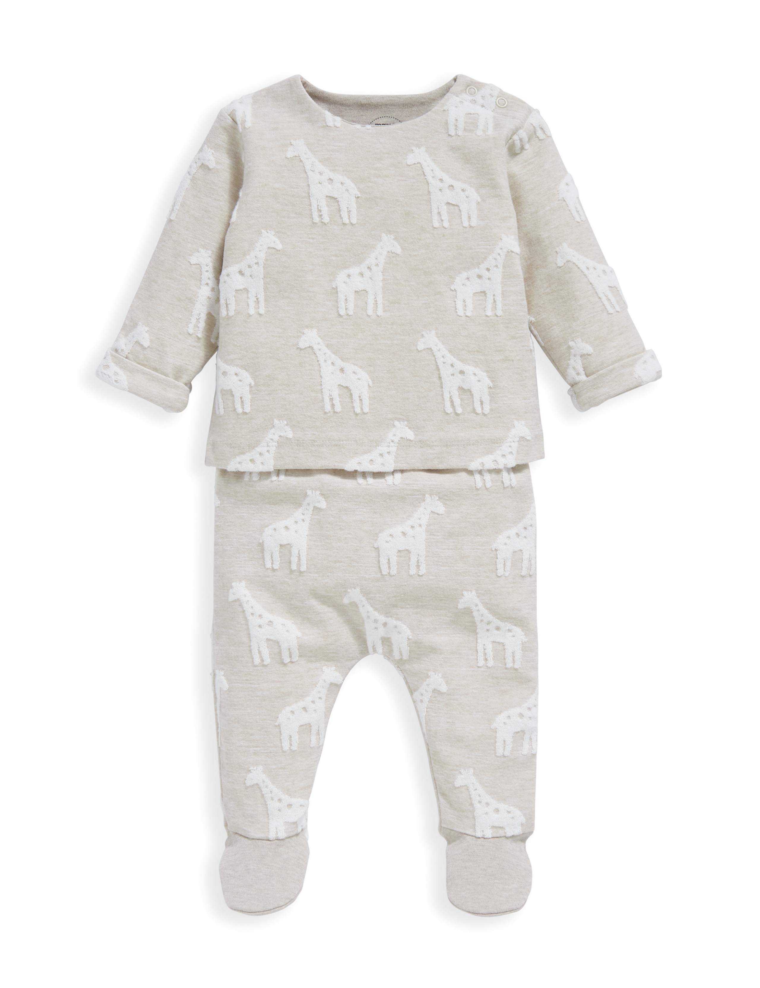 2pc Pure Cotton Giraffe Outfit (7lbs-1 Yrs) 2 of 6