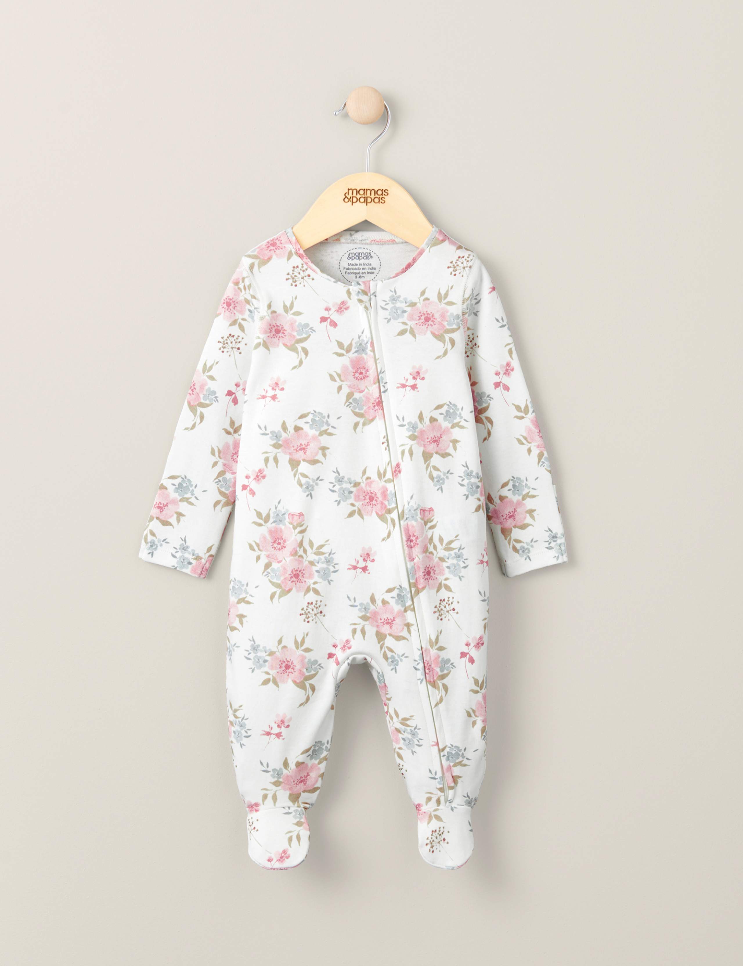 Pure Cotton Floral All In One (7lbs-1 Yrs) 1 of 2