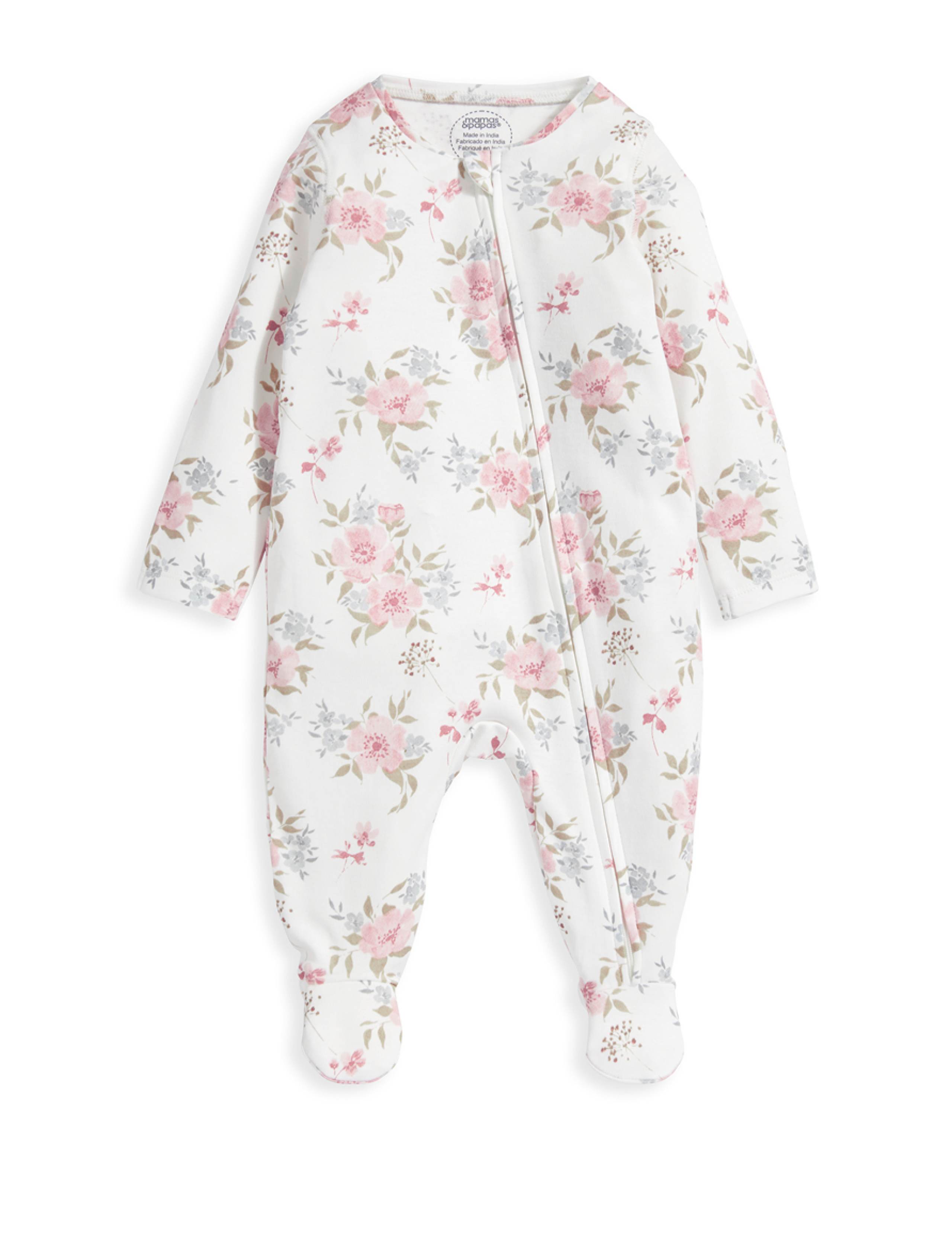Pure Cotton Floral All In One (7lbs-1 Yrs) 2 of 2