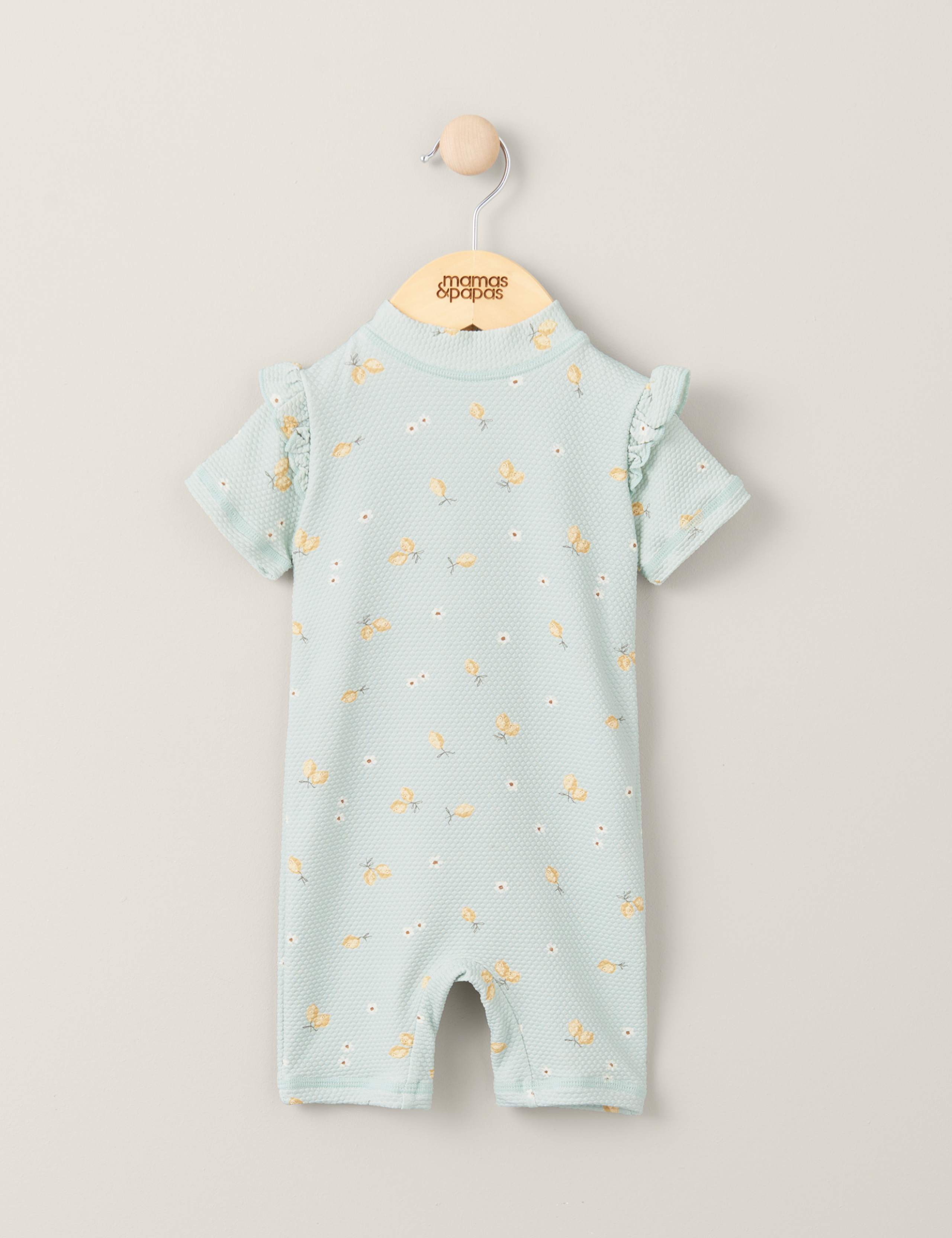 Lemon Print Textured Rashsuit (0-3 Yrs) 1 of 2
