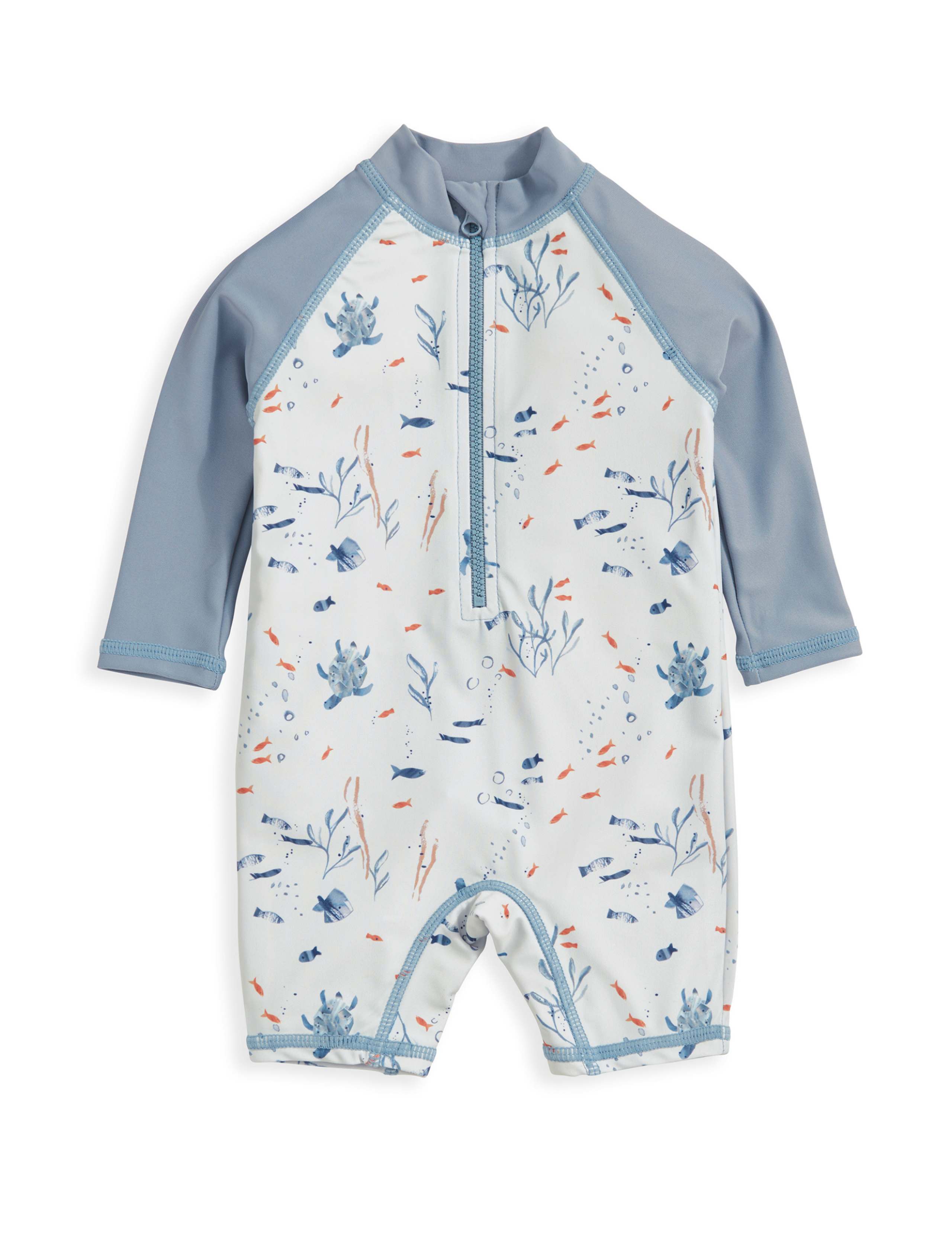 Sea Print Long Sleeve Rashsuit (0-3 Yrs) 2 of 2