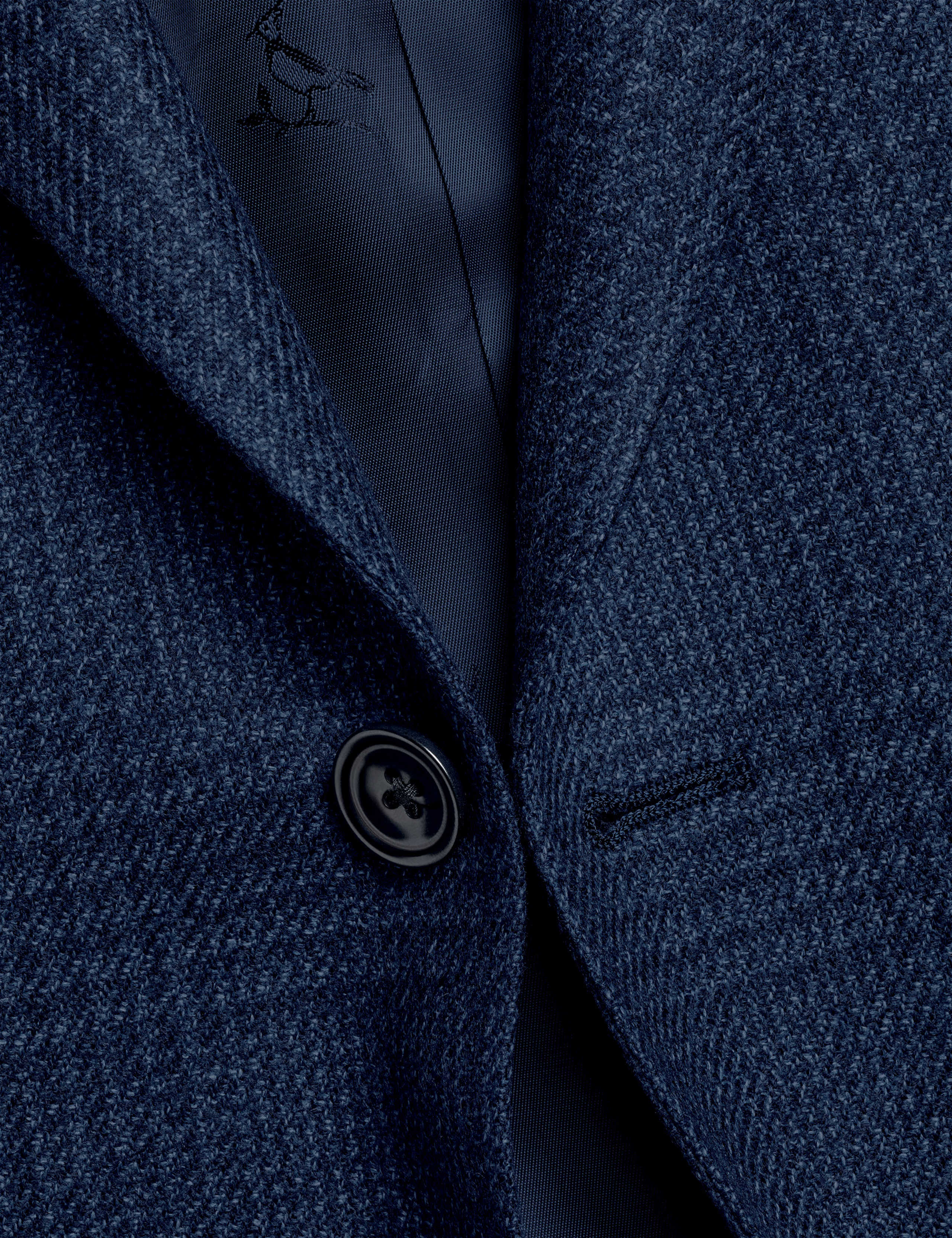 Slim Fit Wool Silk Check Blazer 4 of 4