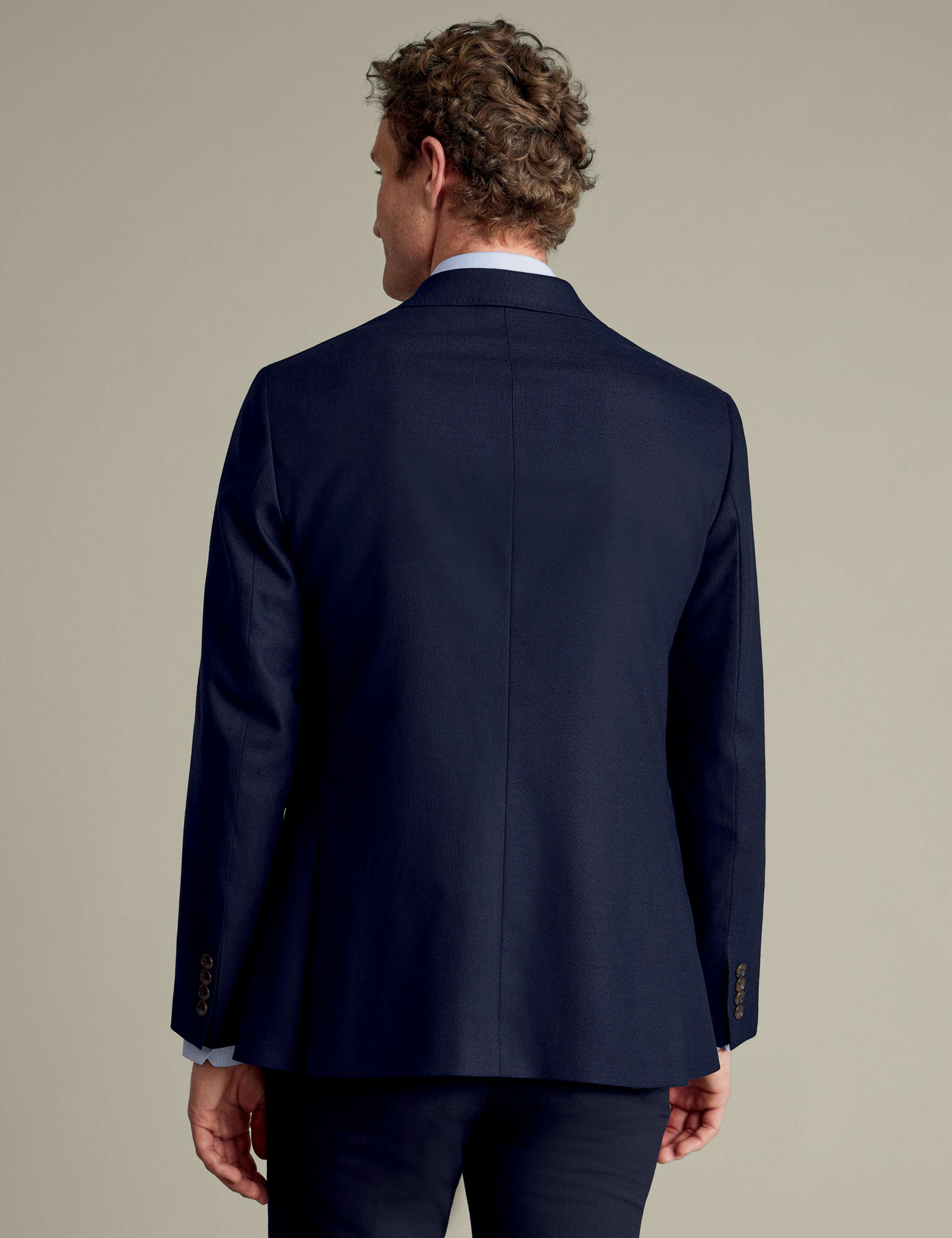 Slim Fit Wool Rich Stretch Textured Jacket 3 of 5