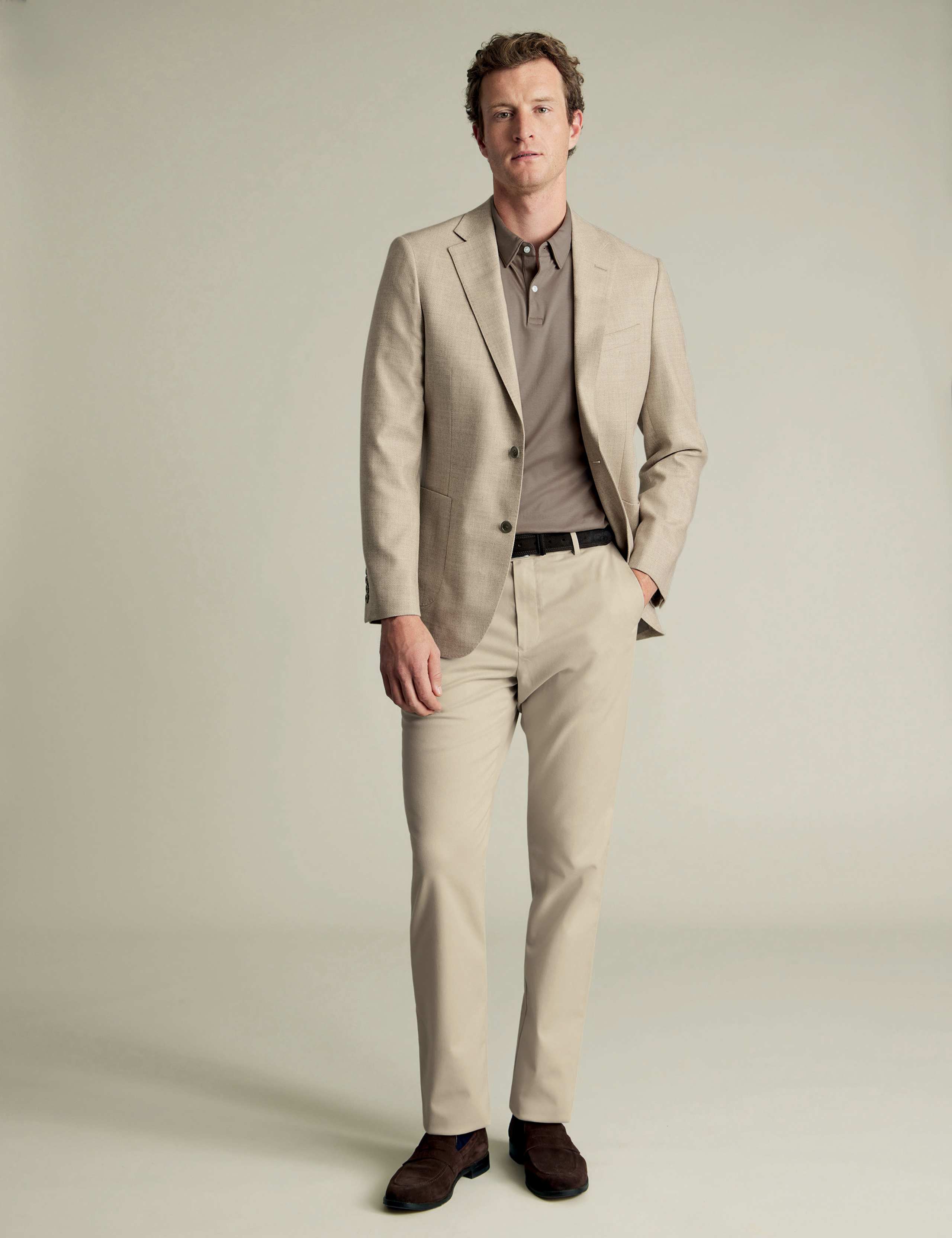 Slim Fit Wool Silk Twill Blazer 2 of 5