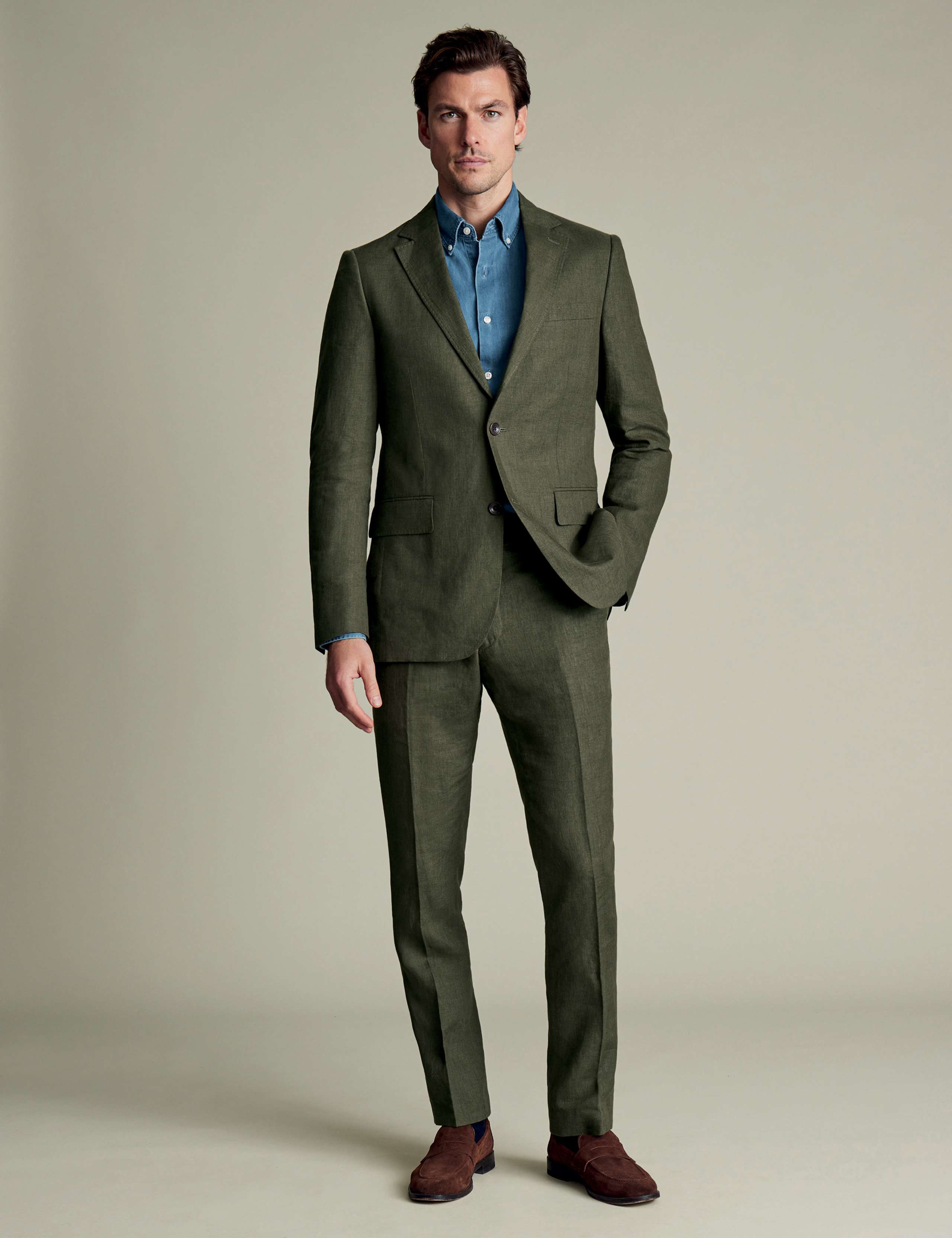 Slim Fit Pure Linen Suit Jacket 2 of 5