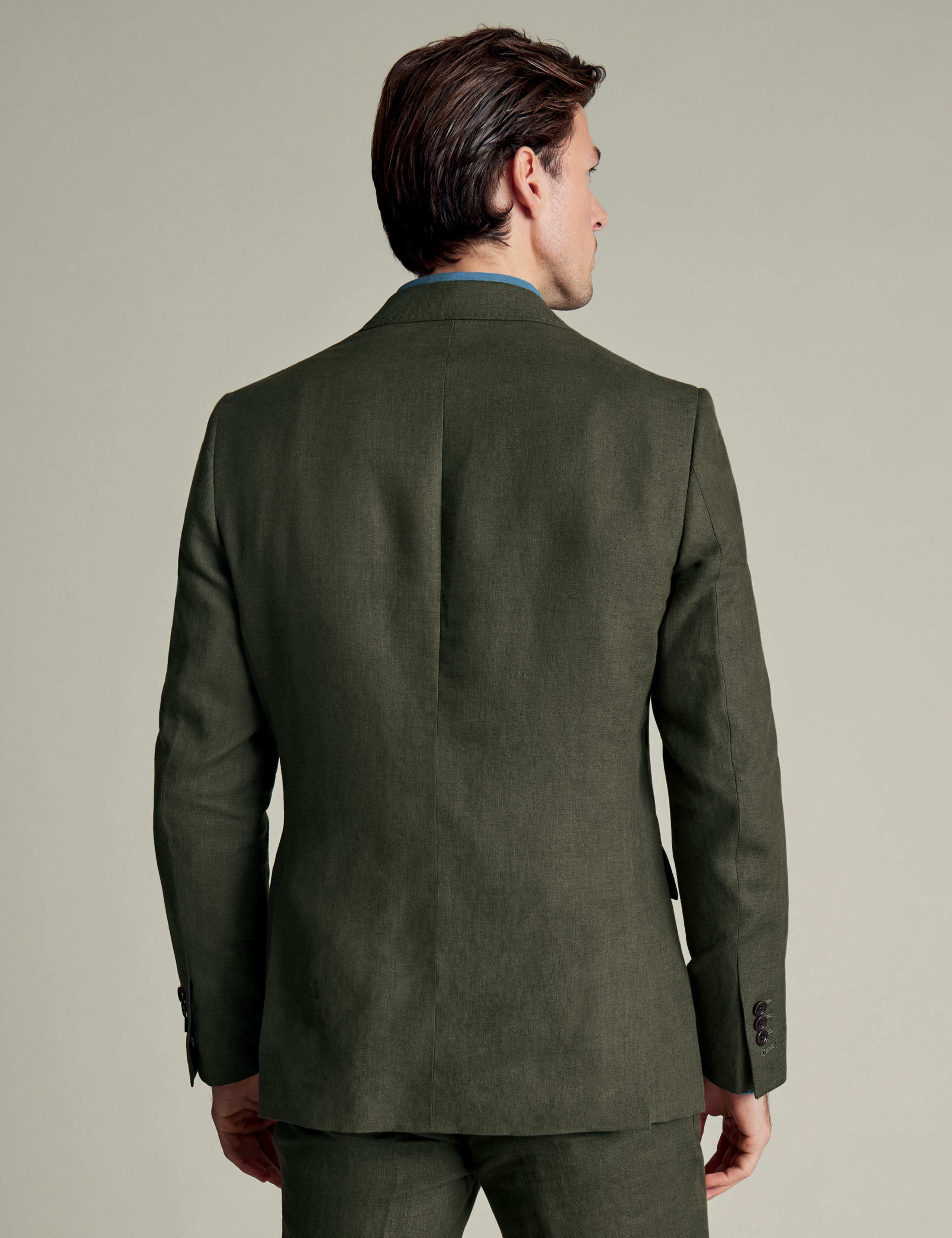 Slim Fit Pure Linen Suit Jacket 4 of 5