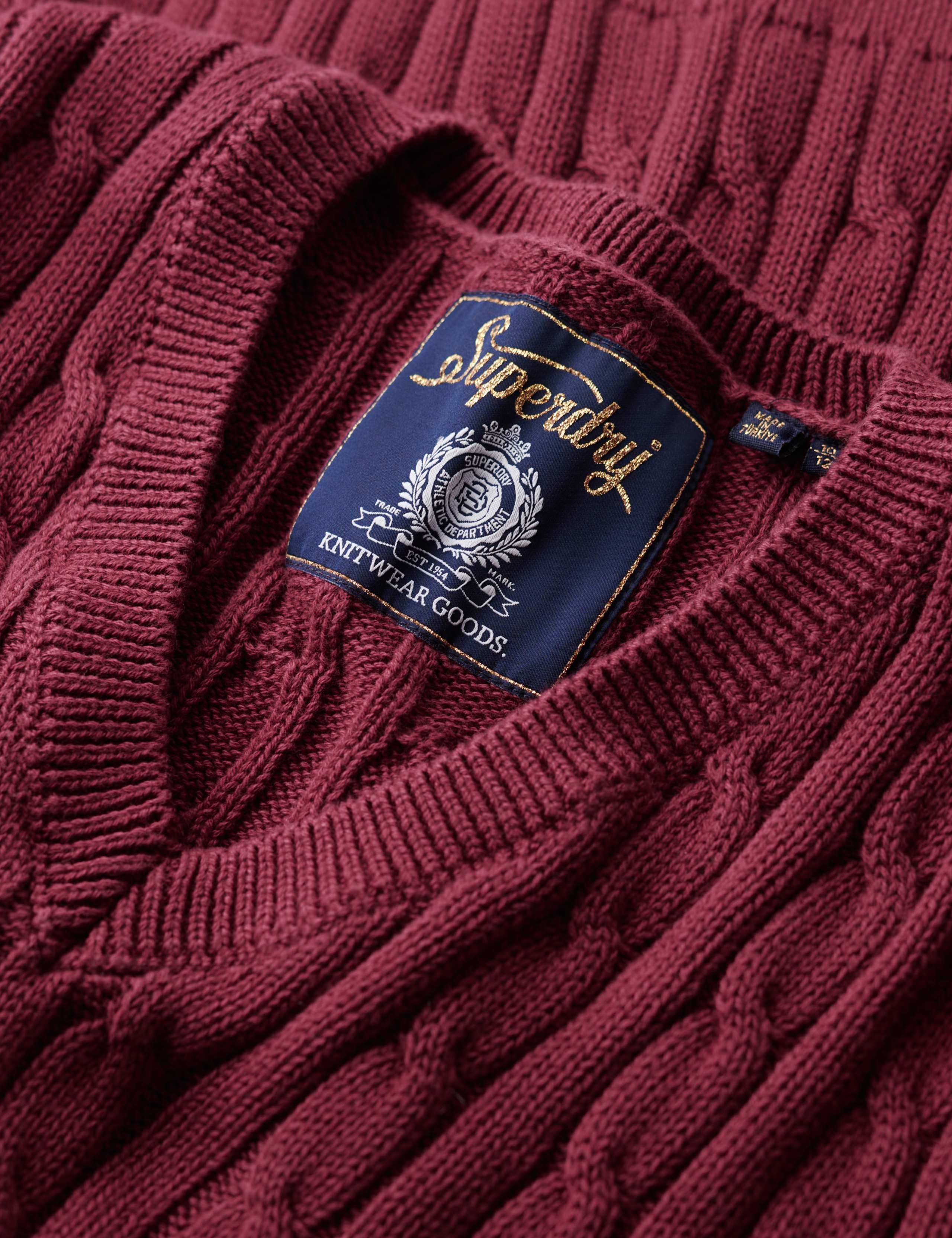 Pure Cotton Cable Knit V-Neck Jumper 5 of 5