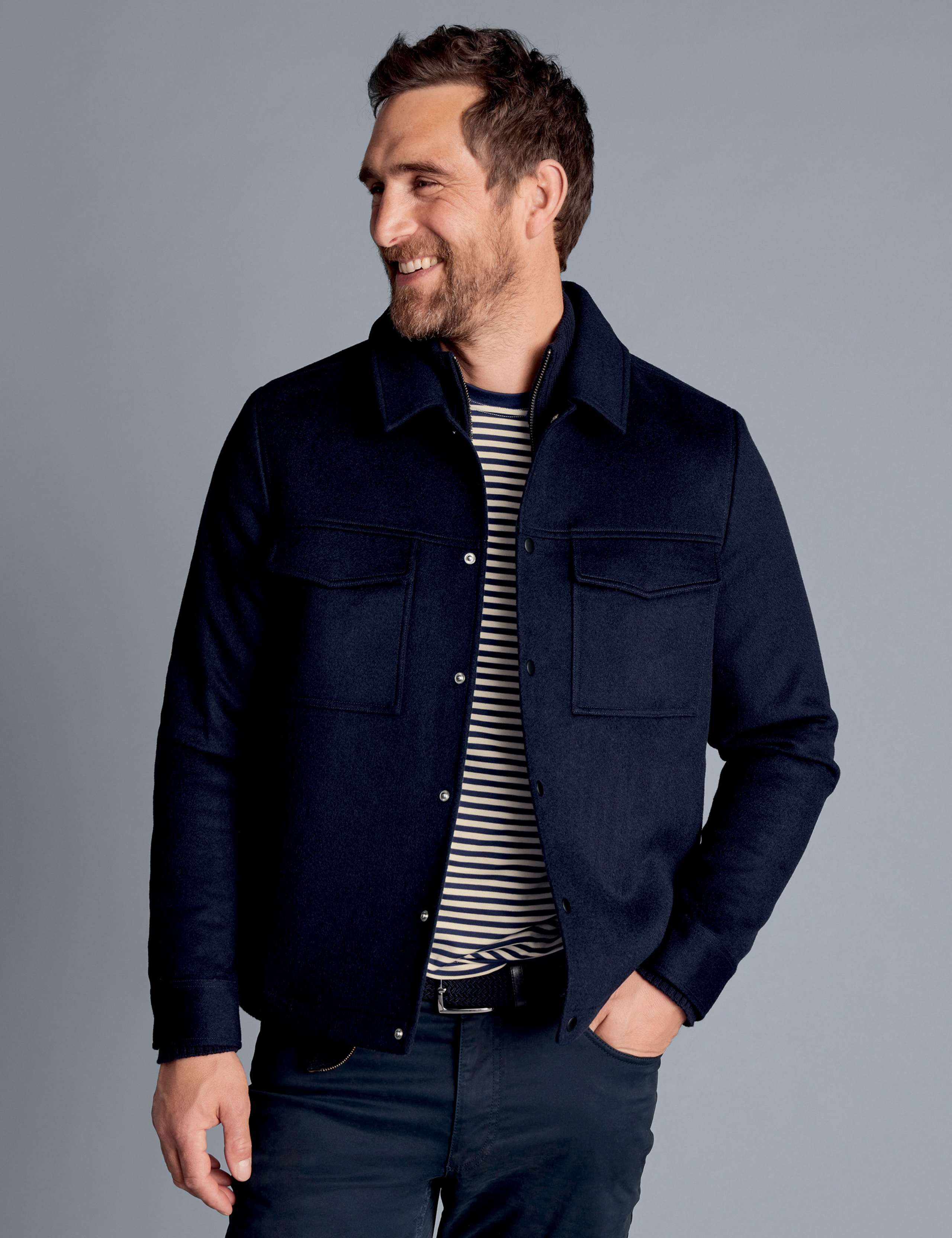 Pure Wool Harrington Jacket 1 of 5