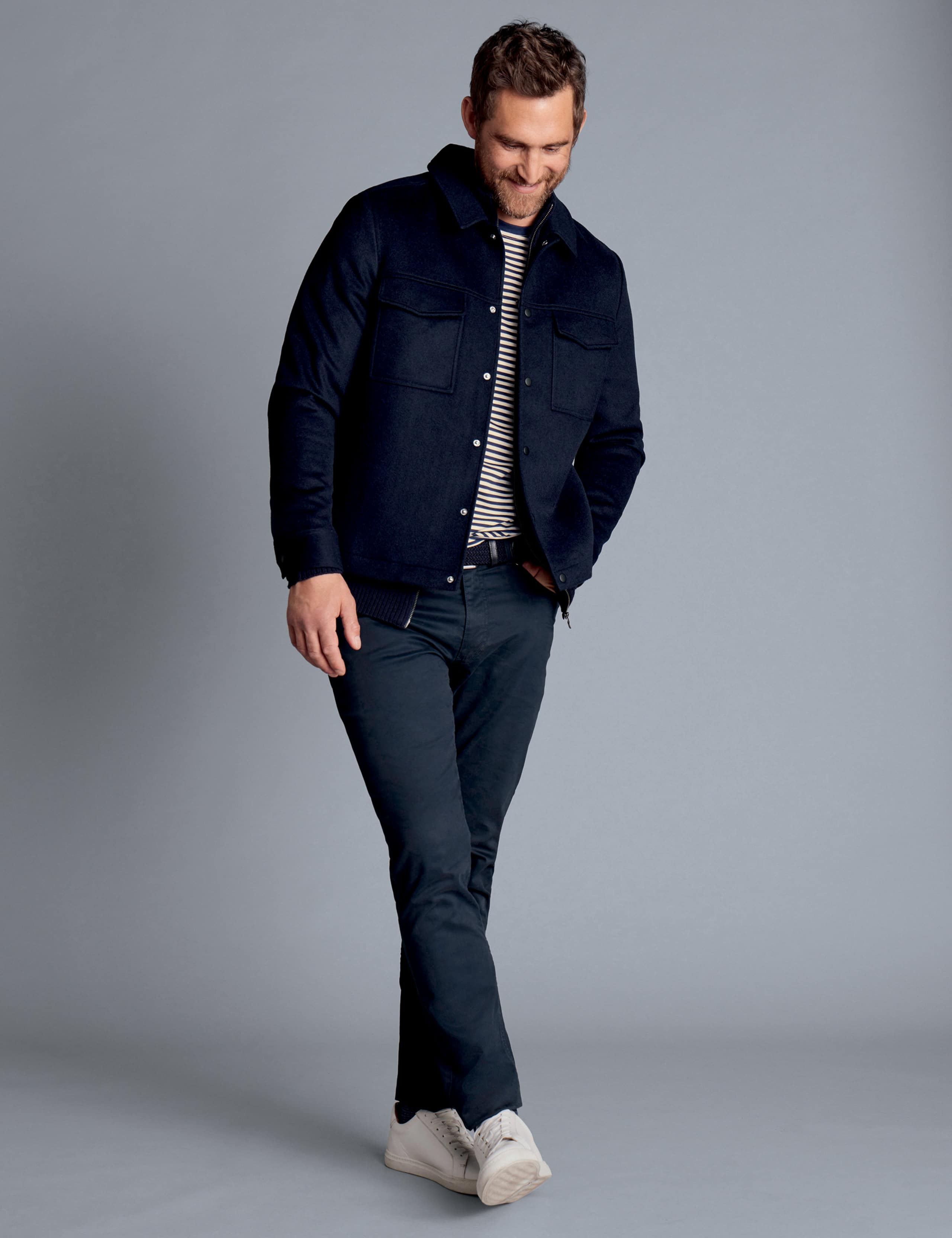 Pure Wool Harrington Jacket 2 of 5