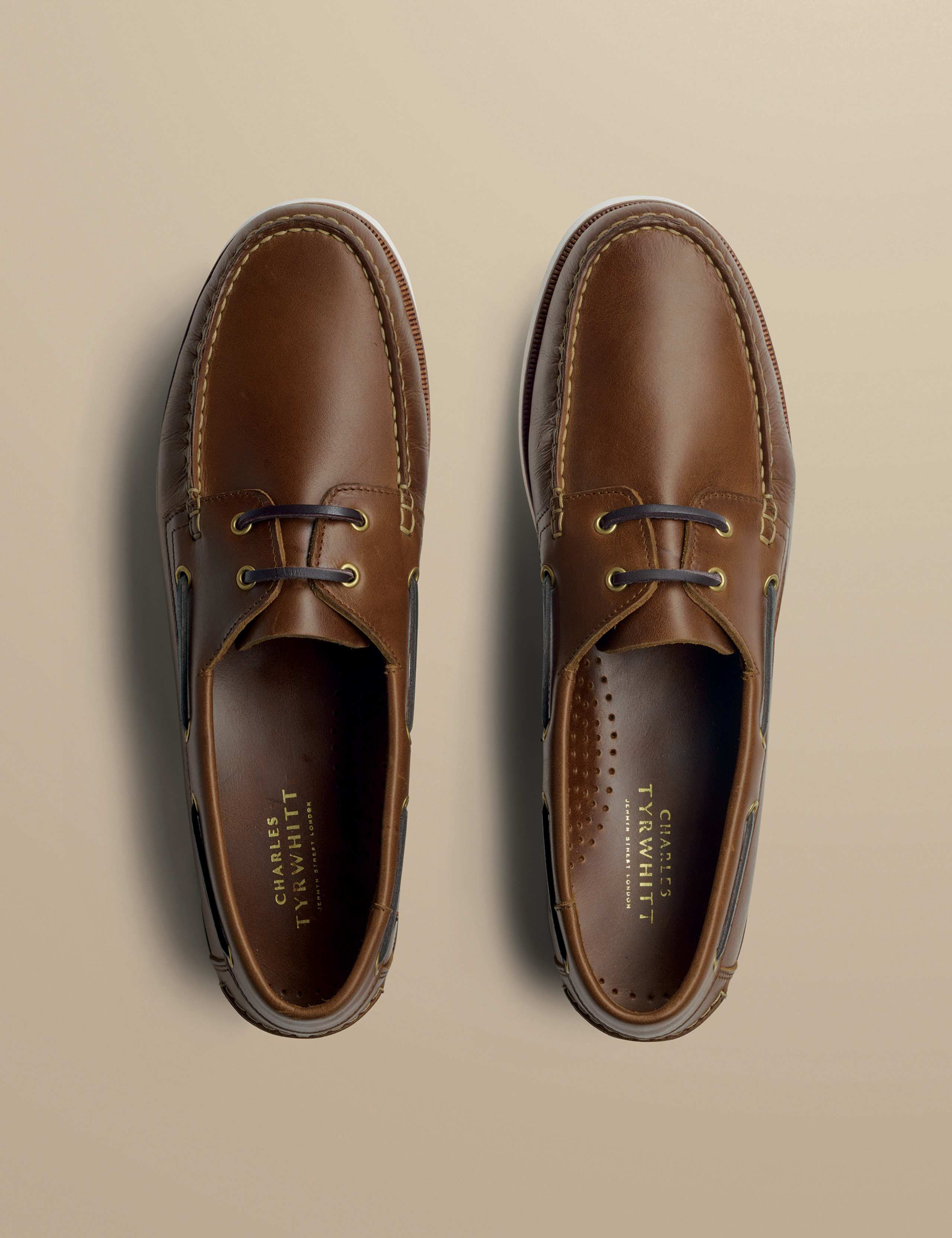Leather Slip-On Boat Shoes 3 of 4
