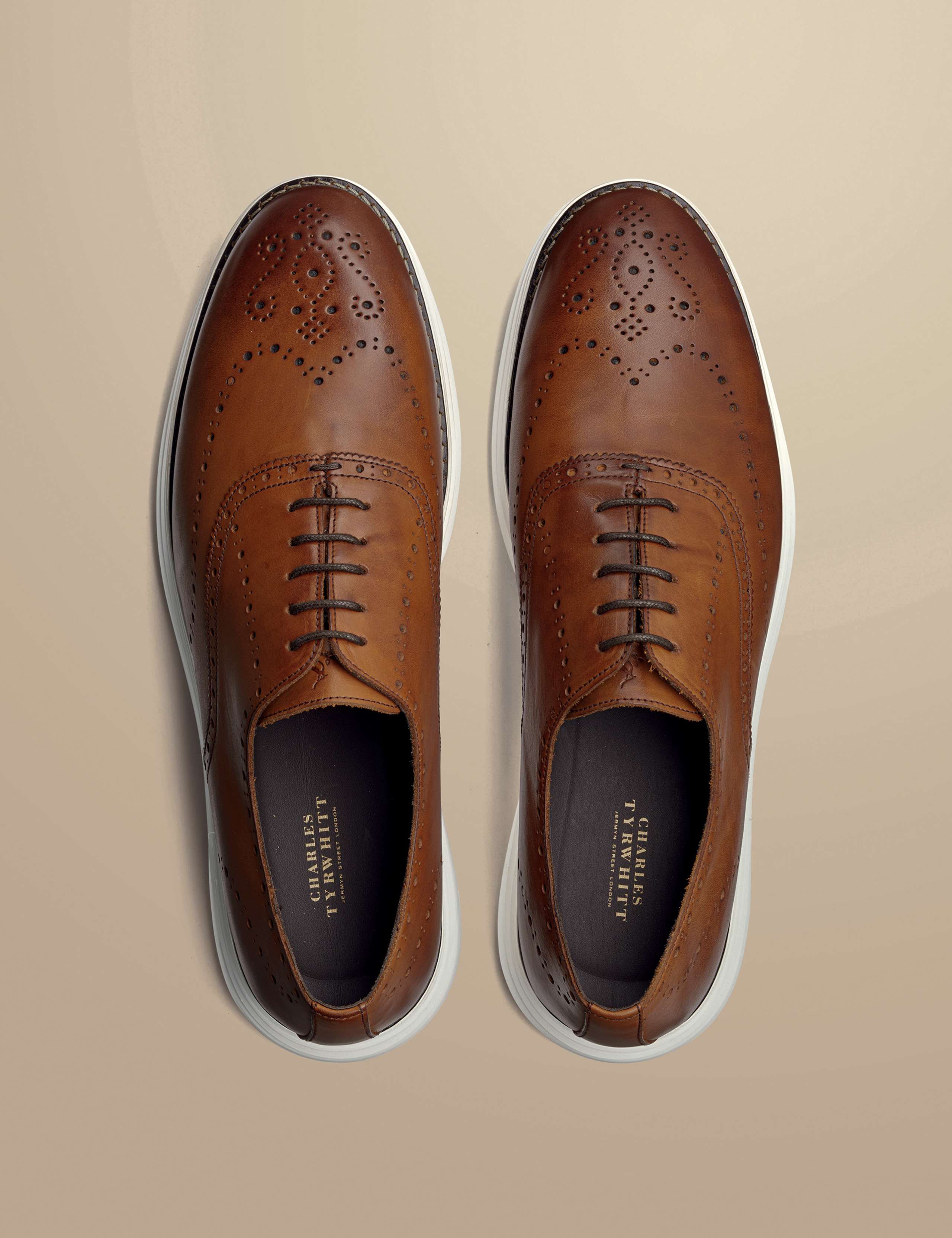 Leather Lace Up Trainers 3 of 4