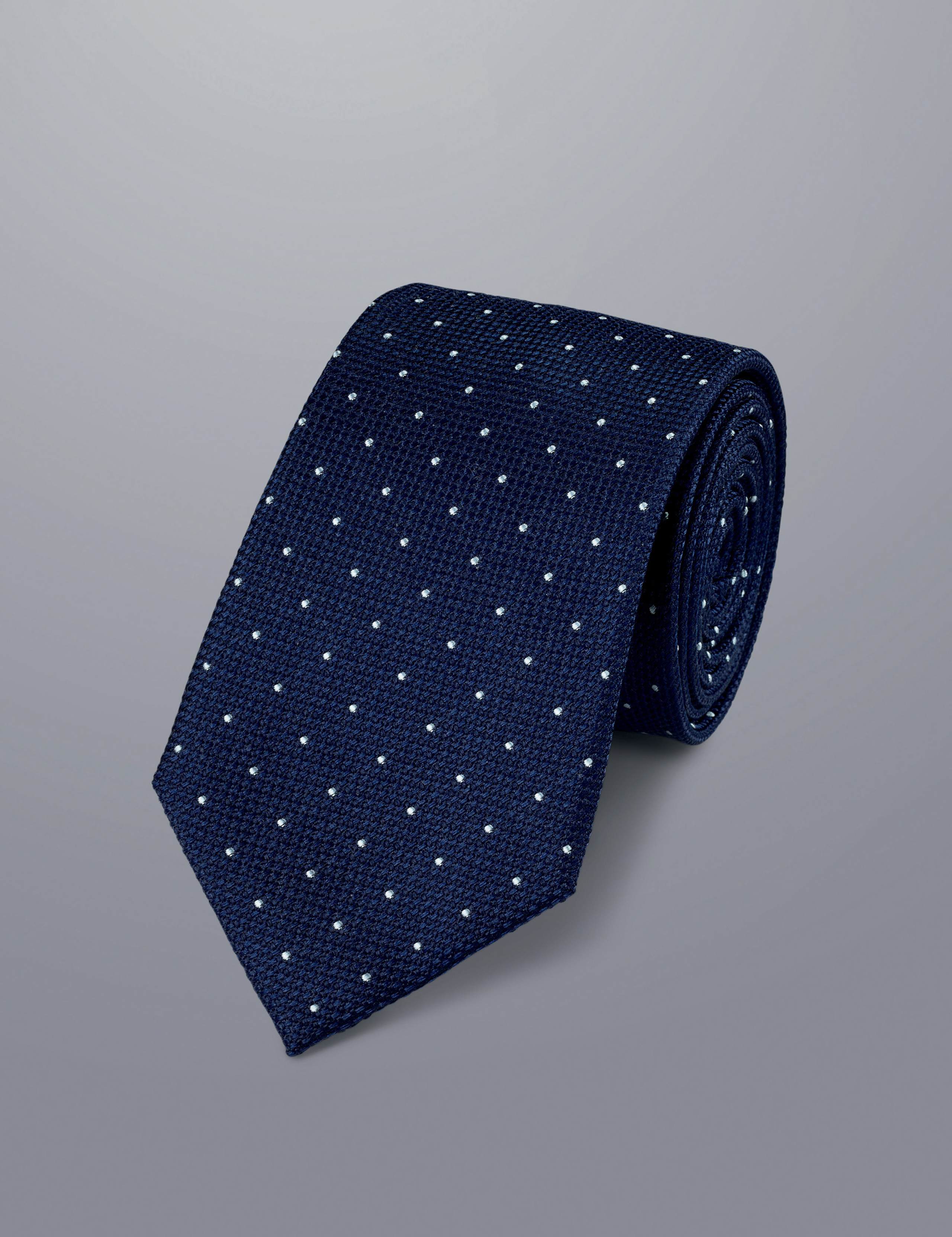 Polka Dot Pure Silk Tie 1 of 2